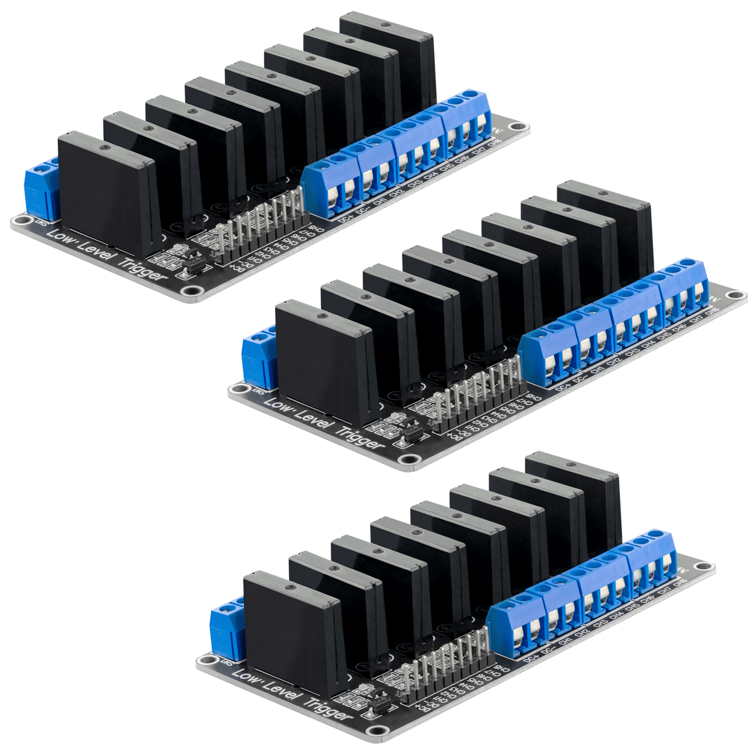 8 canaux Solid State Relais 5V DC Low Level Trigger Power Switch compatible avec Arduino et Raspberry Pi
