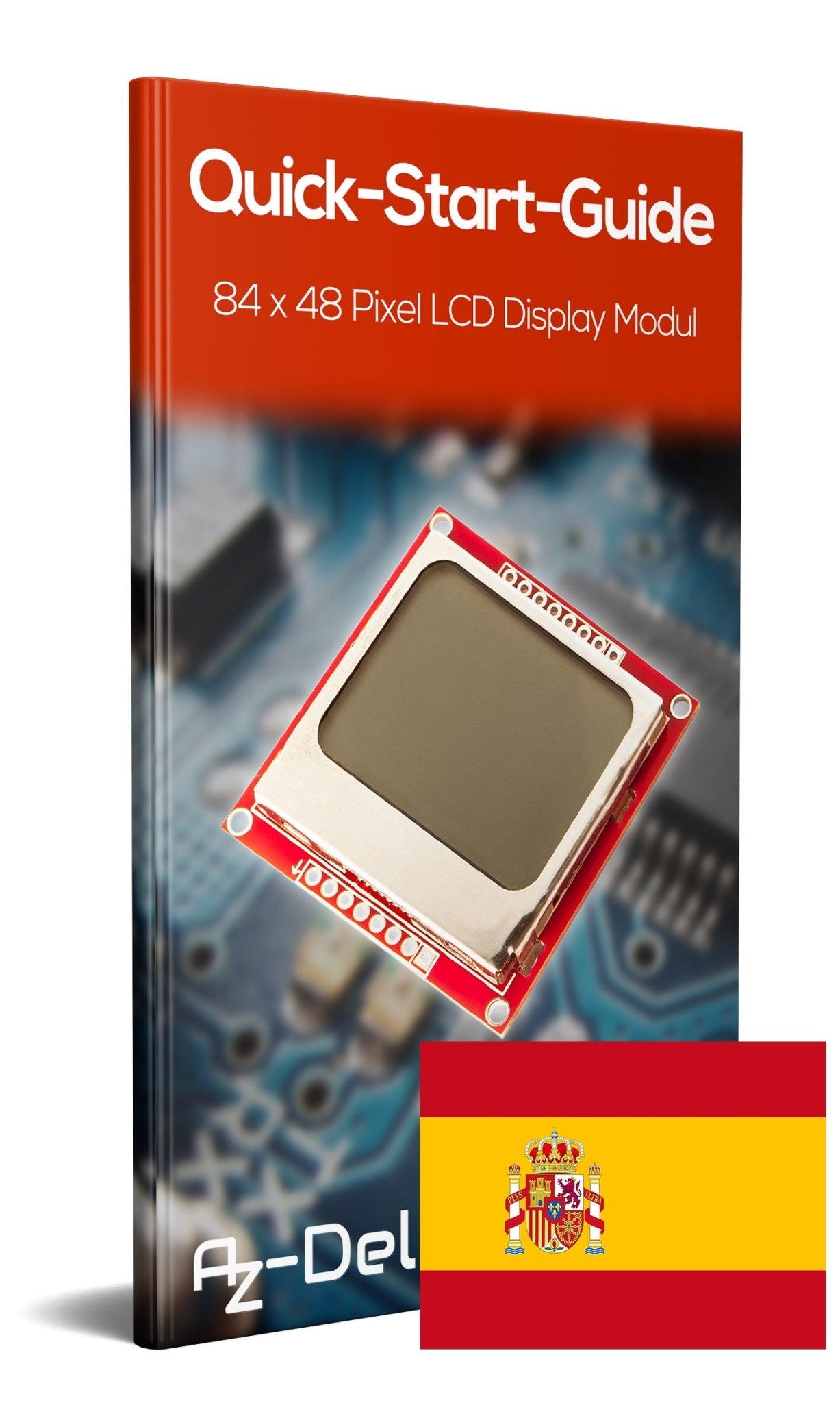 84 x 48 Pixel LCD Display Modul mit Hintergrundbeleuchtung für Nokia 5110 und Joystick PS2 Gamepad - AZ-Delivery
