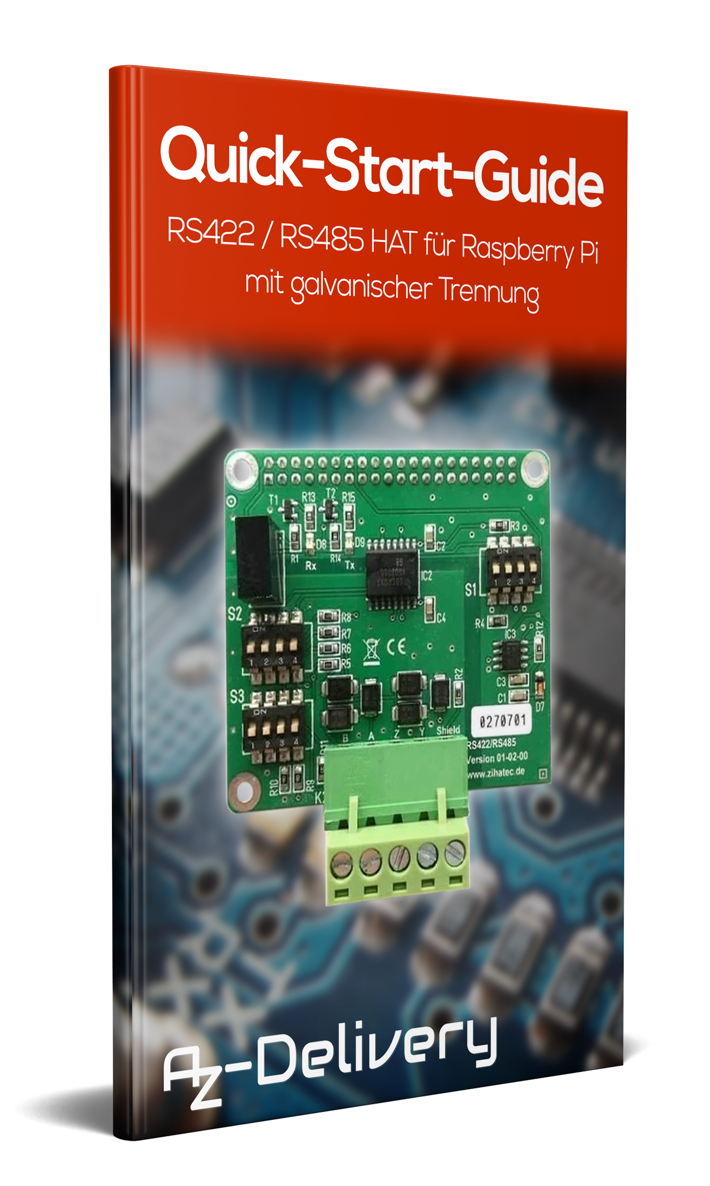 RS422 / RS485 HOED voor Raspberry Pi met elektrische isolatie