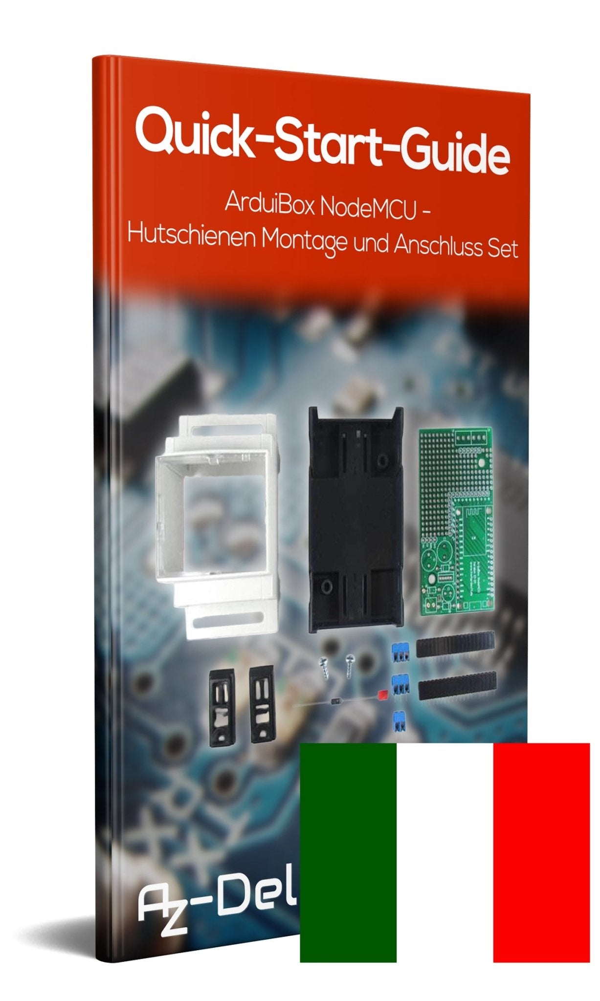 ArduiBox NodeMCU - Hutschienen Montage- und Anschluss Set - AZ-Delivery