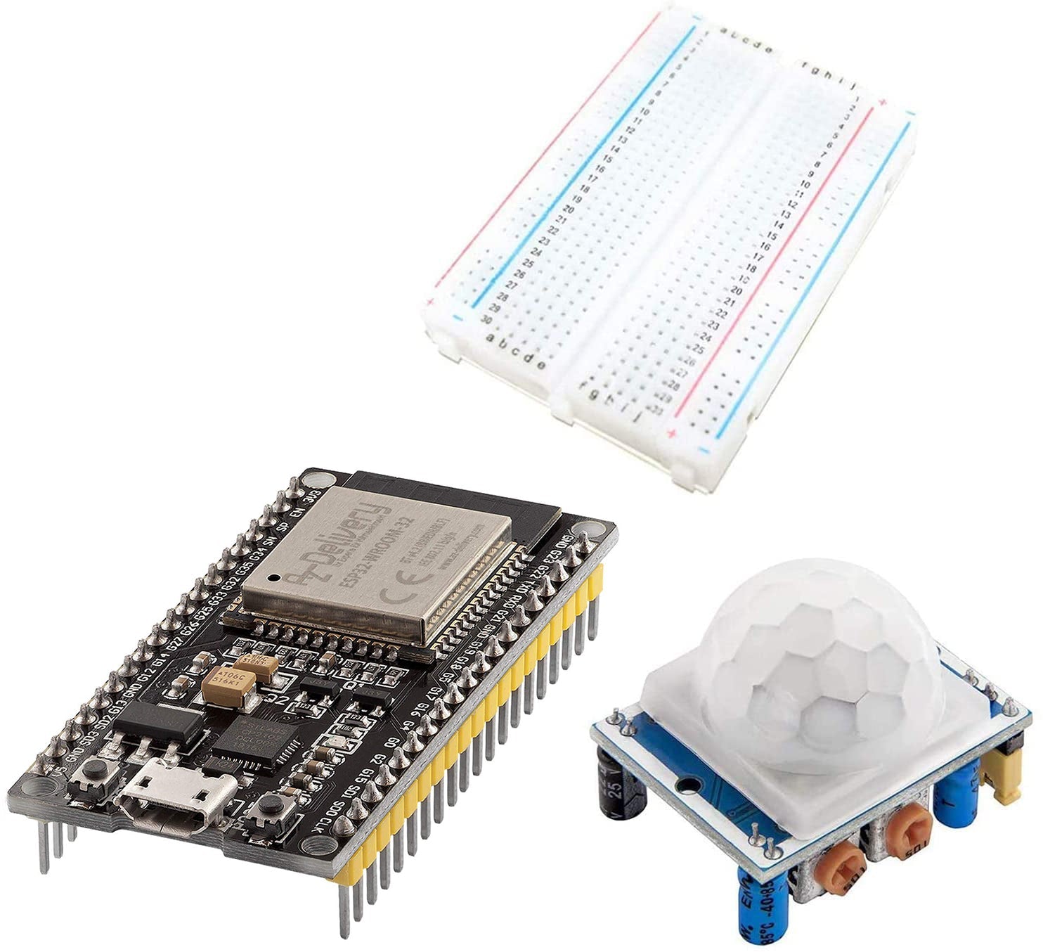 AZ-Delivery Bewegungsmelder Set mit ESP32 und HC-SR501 kompatibel mit Arduino - AZ-Delivery