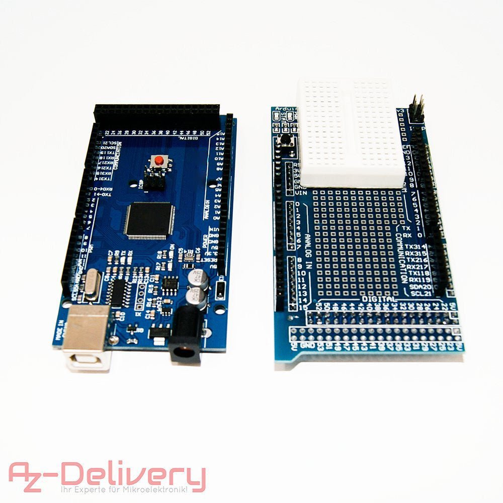 AZ-MEGA2560-Board Bundle mit Prototyping Shield für AZ-MEGA2560-Board - AZ-Delivery