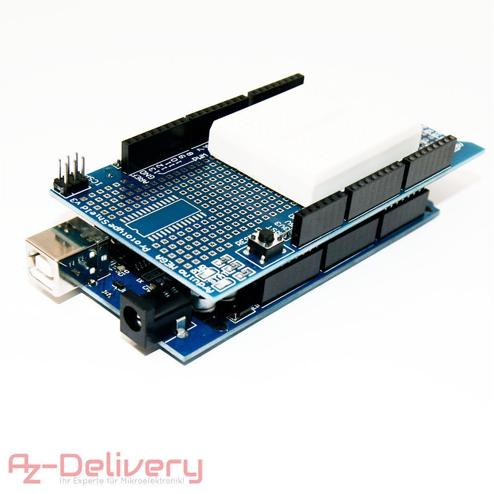 AZ-MEGA2560-Board Bundle mit Prototyping Shield für AZ-MEGA2560-Board - AZ-Delivery