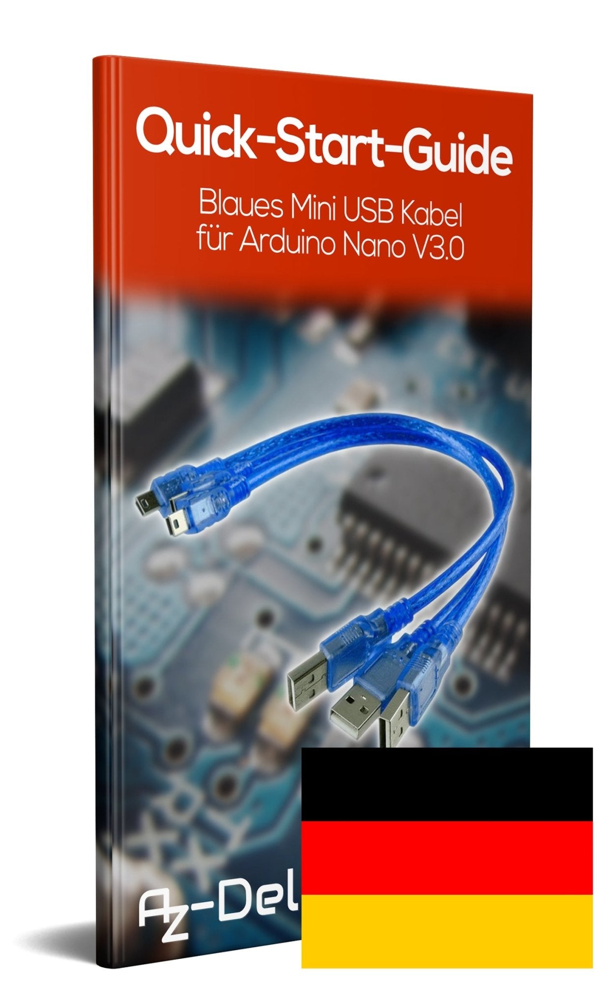 Blaues Mini USB Kabel, 100% kompatibel mit Nano V3 - AZ-Delivery