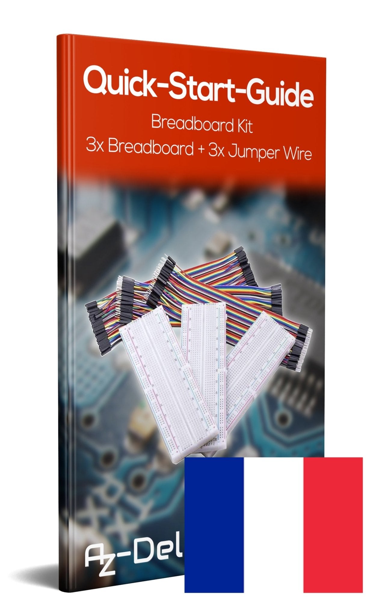 Breadboard Kit - 3x Jumper Wire m2m/f2m/f2f + 3er Set MB102 Breadbord - AZ-Delivery