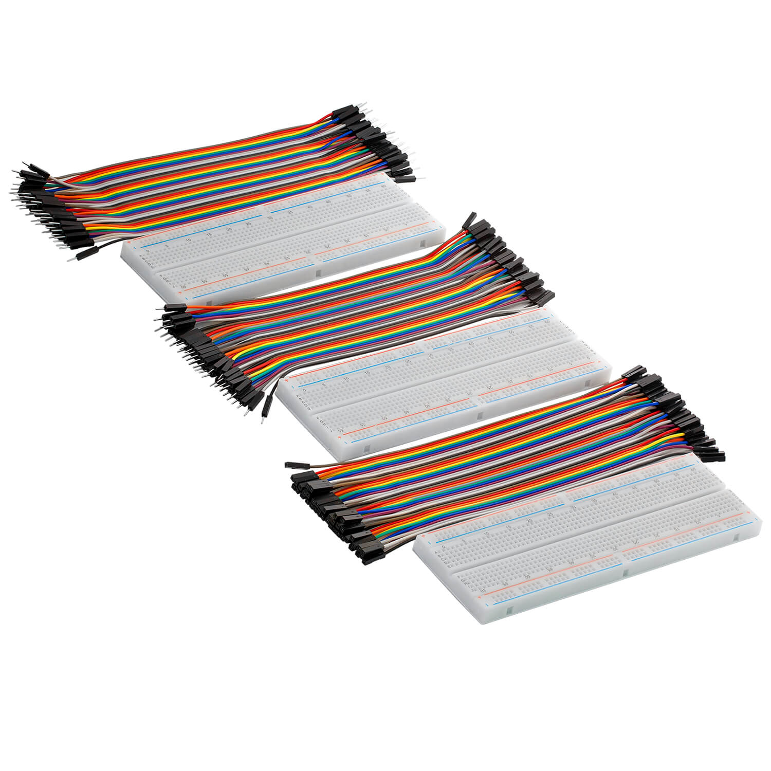 Breadboard Kit - 3x Jumper Wire m2m/f2m/f2f + 3er Set MB102 Breadbord kompatibel mit Arduino und Raspberry Pi - AZ-Delivery