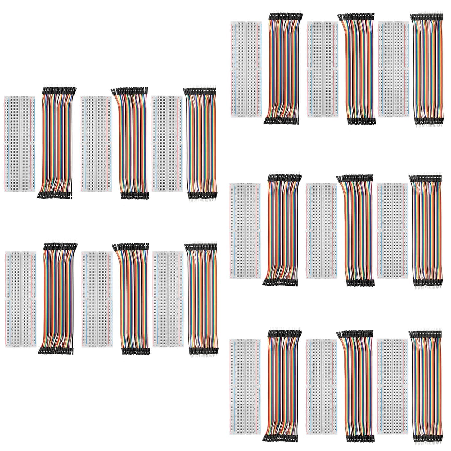 Breadboard Kit - 3x Jumper Wire m2m/f2m/f2f + 3er Set MB102 Breadbord kompatibel mit Arduino und Raspberry Pi - AZ-Delivery