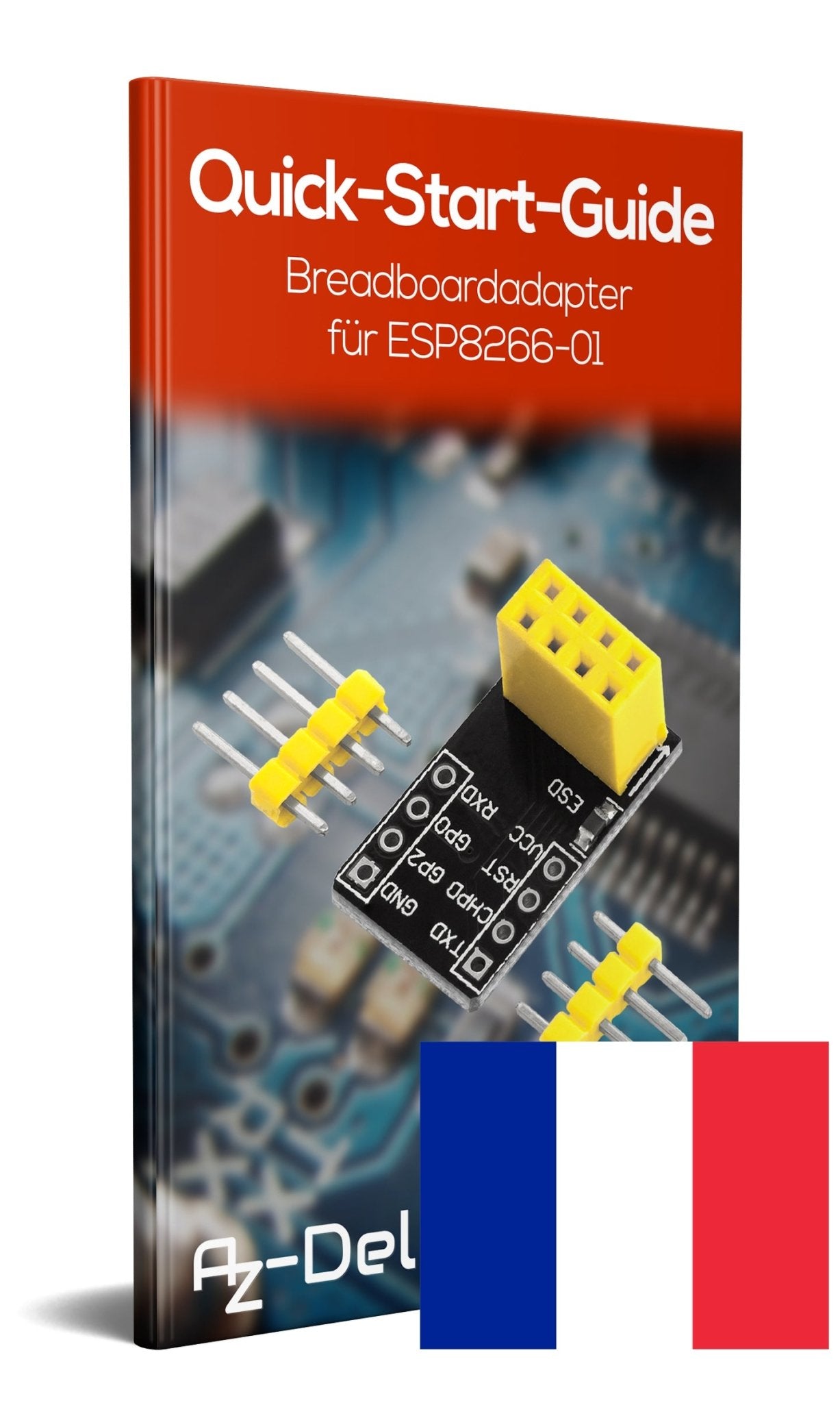 Breadboardadapter für ESP-01 Breadboard-zu-ESP8266 01 Serial Wireless Wifi Module - AZ-Delivery