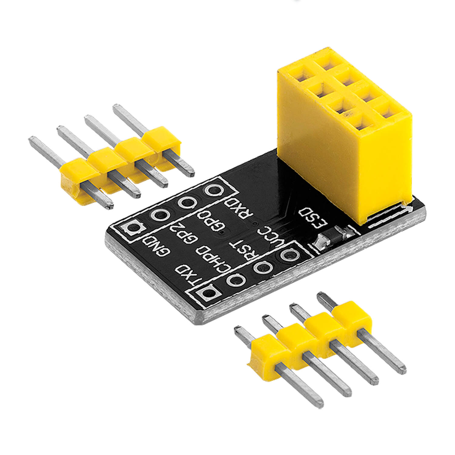 Breadboardadapter für ESP-01S Breadboard-zu-ESP8266 01S Serial Wireless Wifi Module - AZ-Delivery