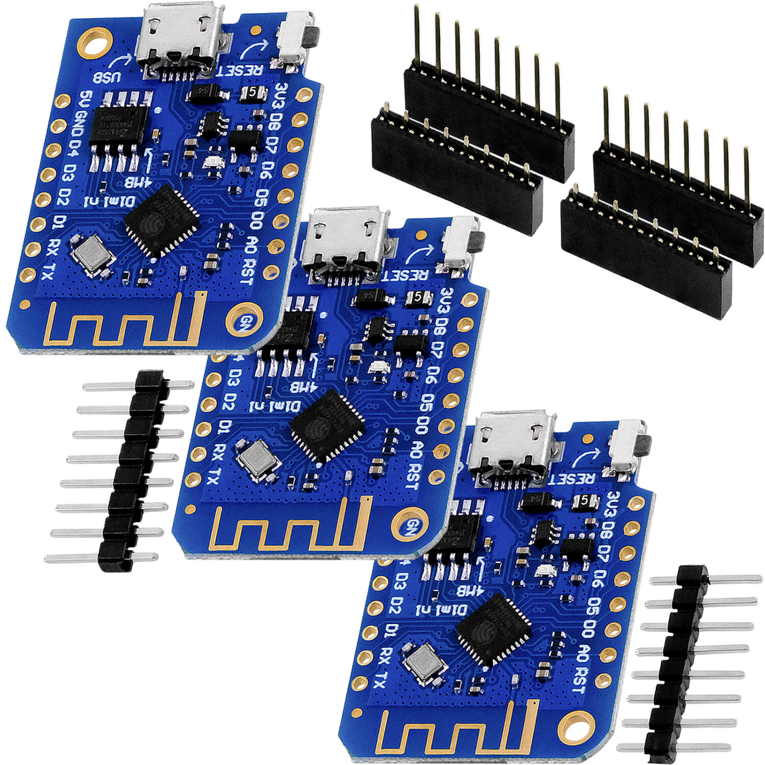 D1 Mini V3 NodeMCU mit ESP8266-12F WLAN Modul kompatibel mit Arduino - AZ-Delivery