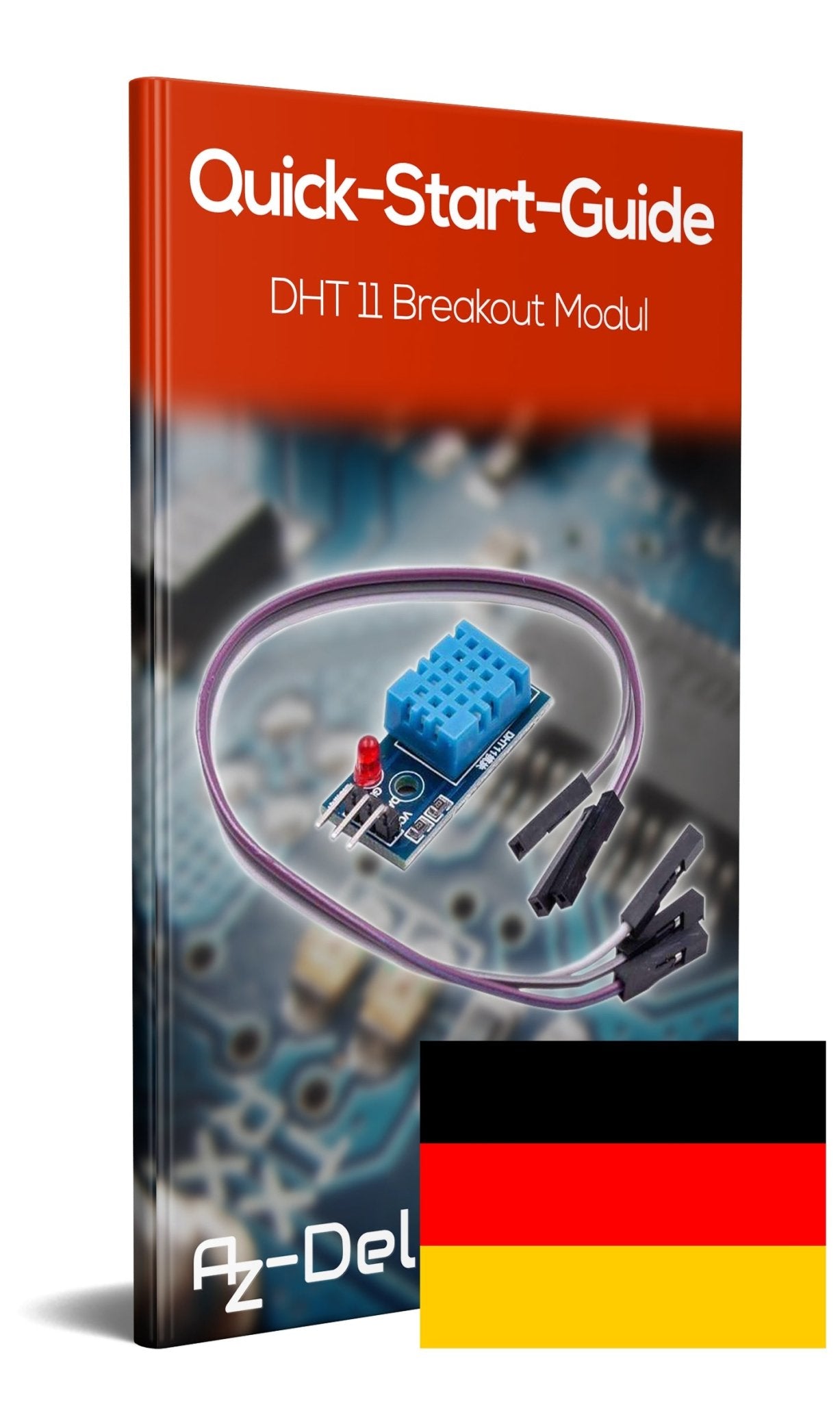 DHT11 Breakout Modul mit Platine und Kabel Temperatursensor und Luftfeuchtigkeitssensor - AZ-Delivery