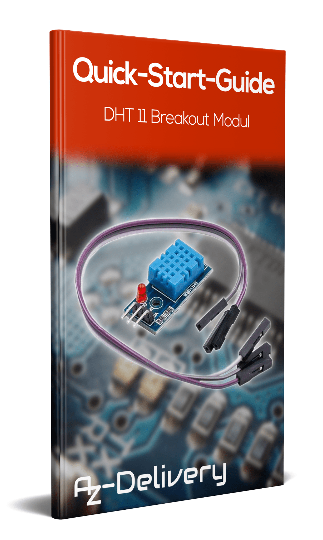 DHT11 Breakout Modul mit Platine und Kabel Temperatursensor und Luftfeuchtigkeitssensor - AZ-Delivery