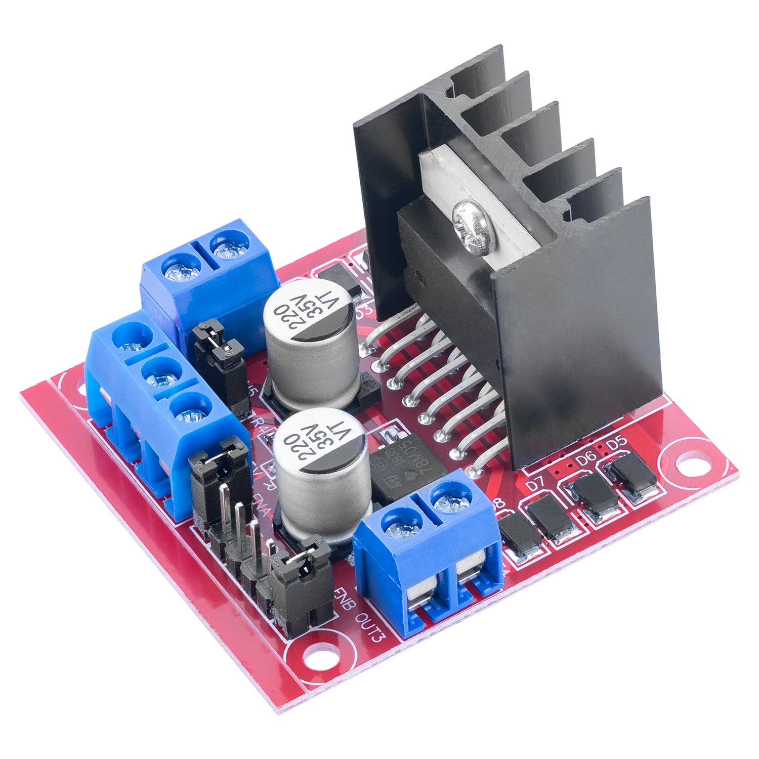 Doppel H-Brücke DC Motor Controller Board Modul AZ-L298N | kompatibel mit Arduino - AZ-Delivery