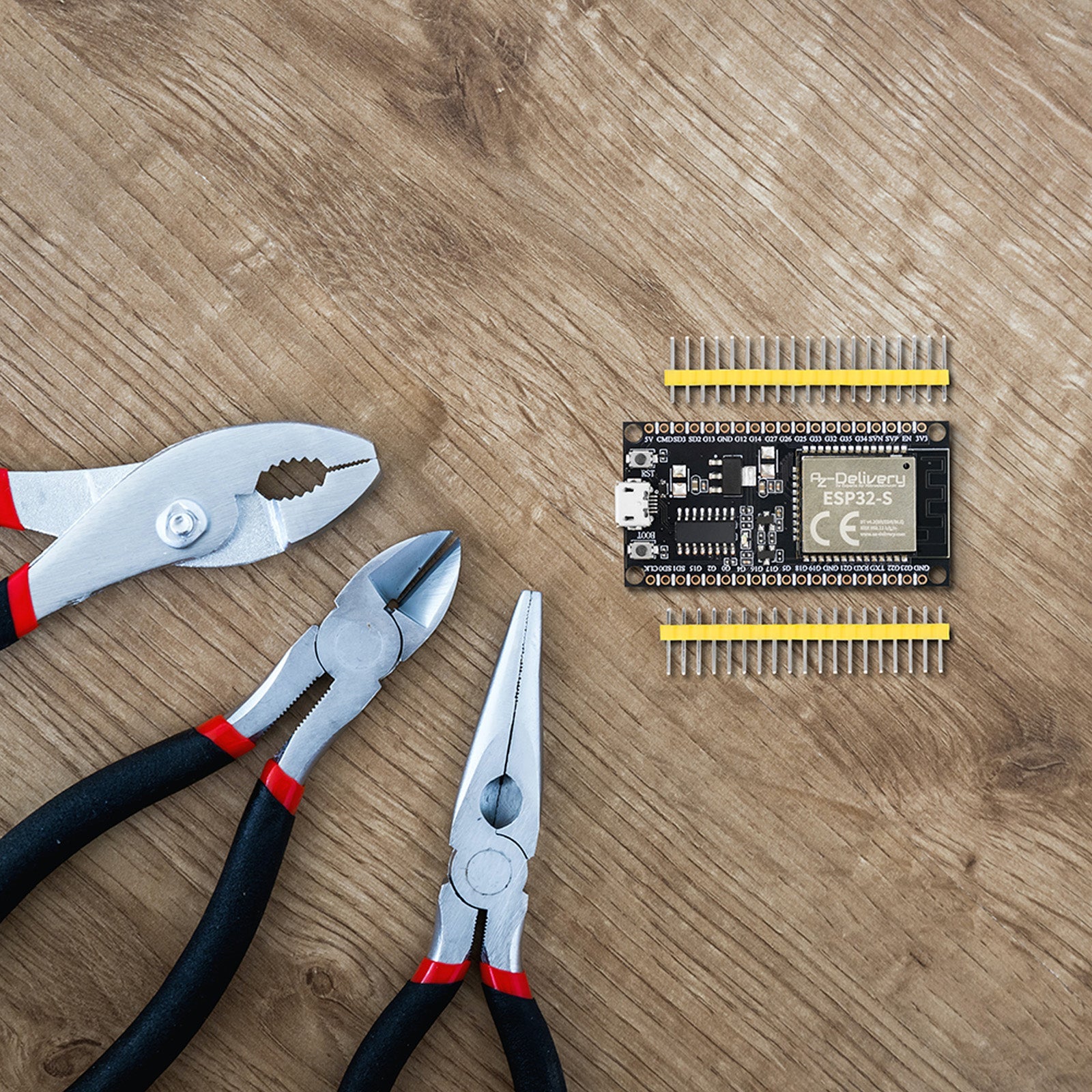 ESP32S Dev Kit C unverlötet NodeMCU Module WLAN WiFi Development Board mit CH340 und kompatibel mit Arduino - AZ-Delivery