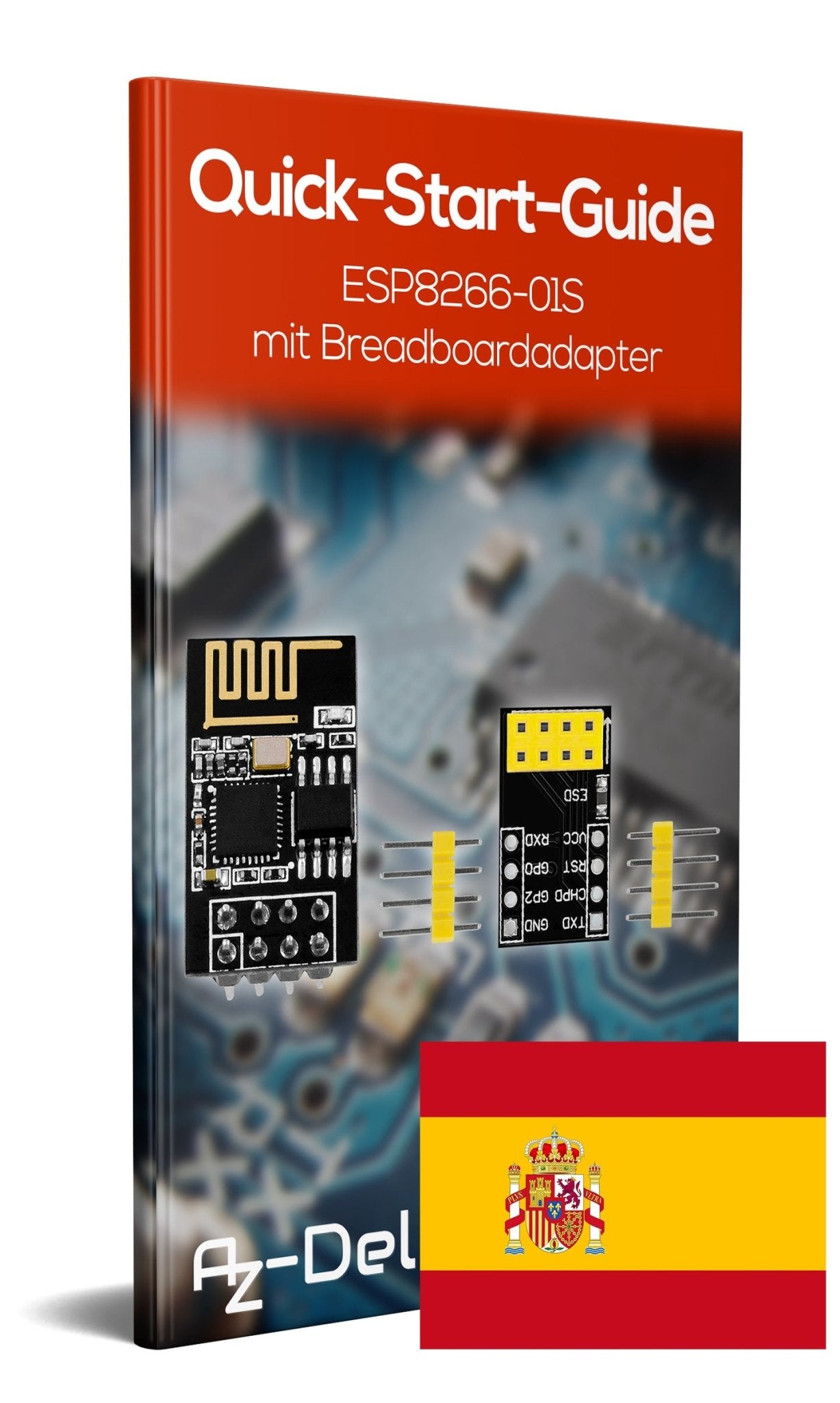 ESP8266 01 esp-01 Wlan WiFi Modul mit Breadboardadapter - AZ-Delivery