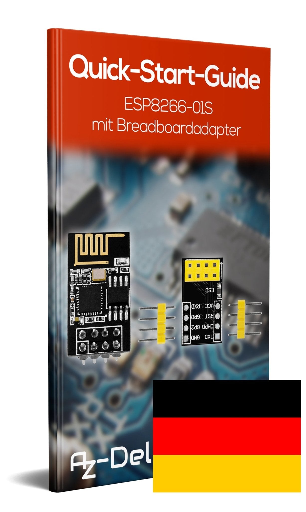 ESP8266 01 esp-01 Wlan WiFi Modul mit Breadboardadapter - AZ-Delivery