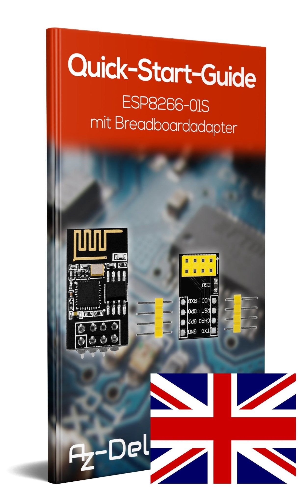 ESP8266 01 esp-01 Wlan WiFi Modul mit Breadboardadapter - AZ-Delivery