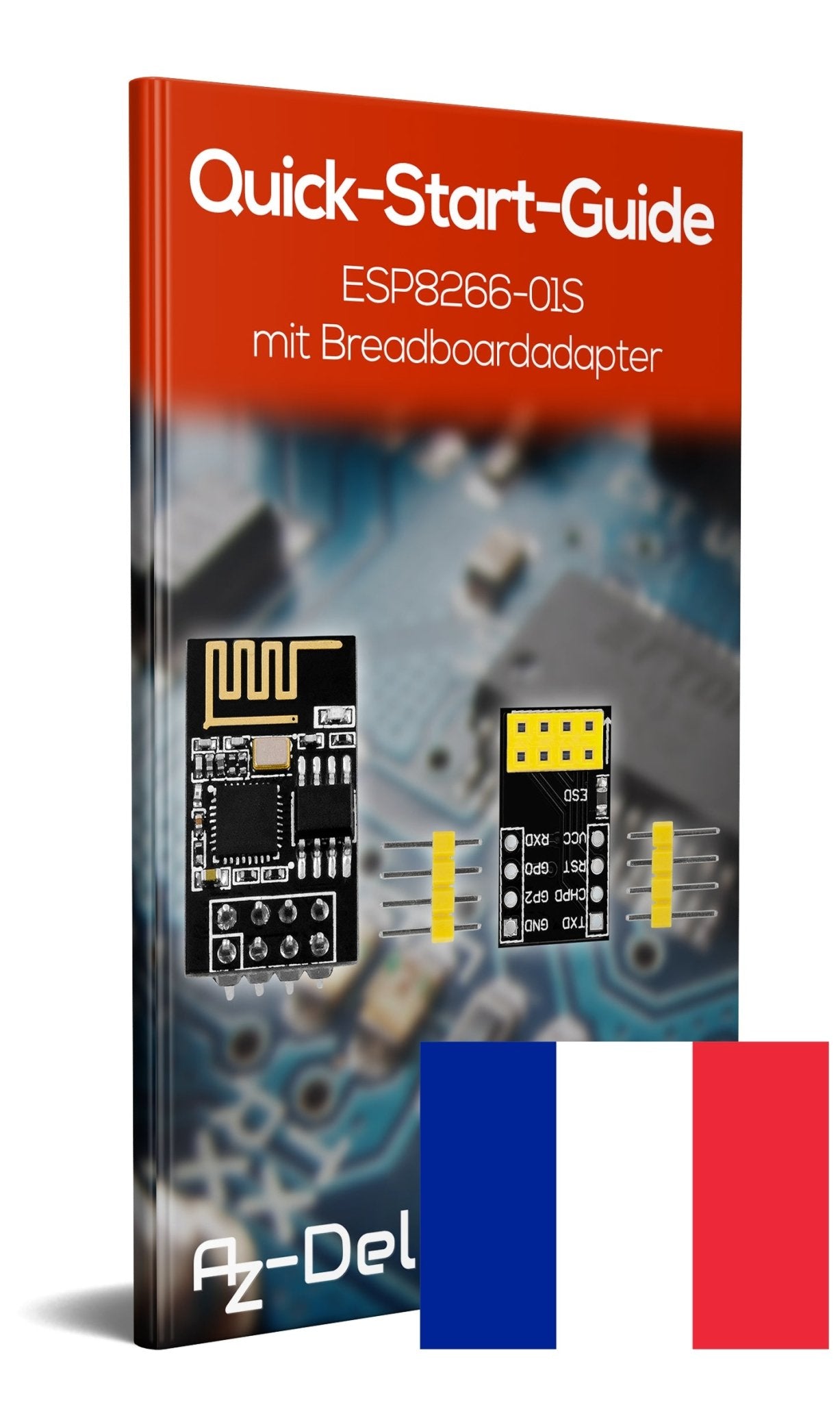 ESP8266 01 esp-01 Wlan WiFi Modul mit Breadboardadapter - AZ-Delivery