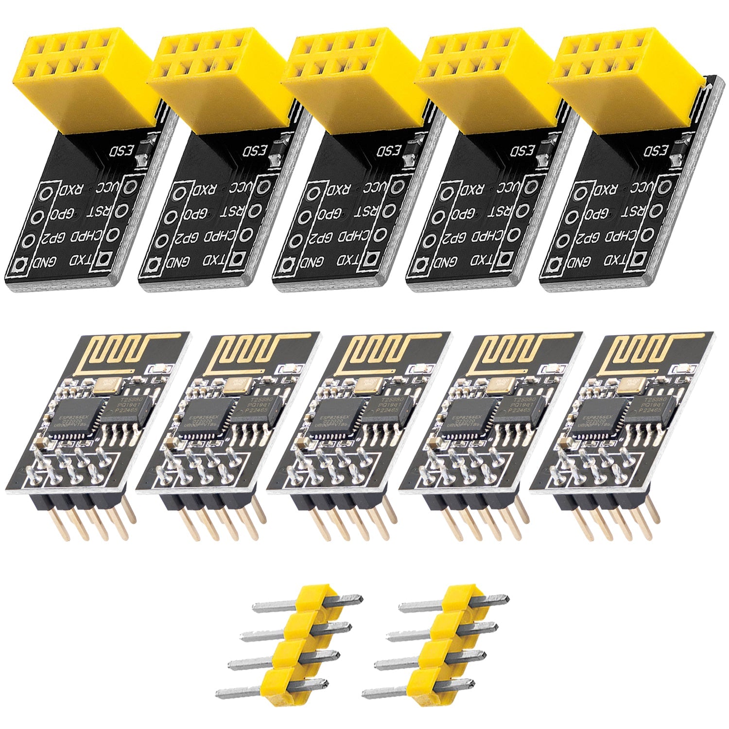 ESP8266 01S esp-01S Wlan WiFi Modul mit Breadboardadapter - AZ-Delivery