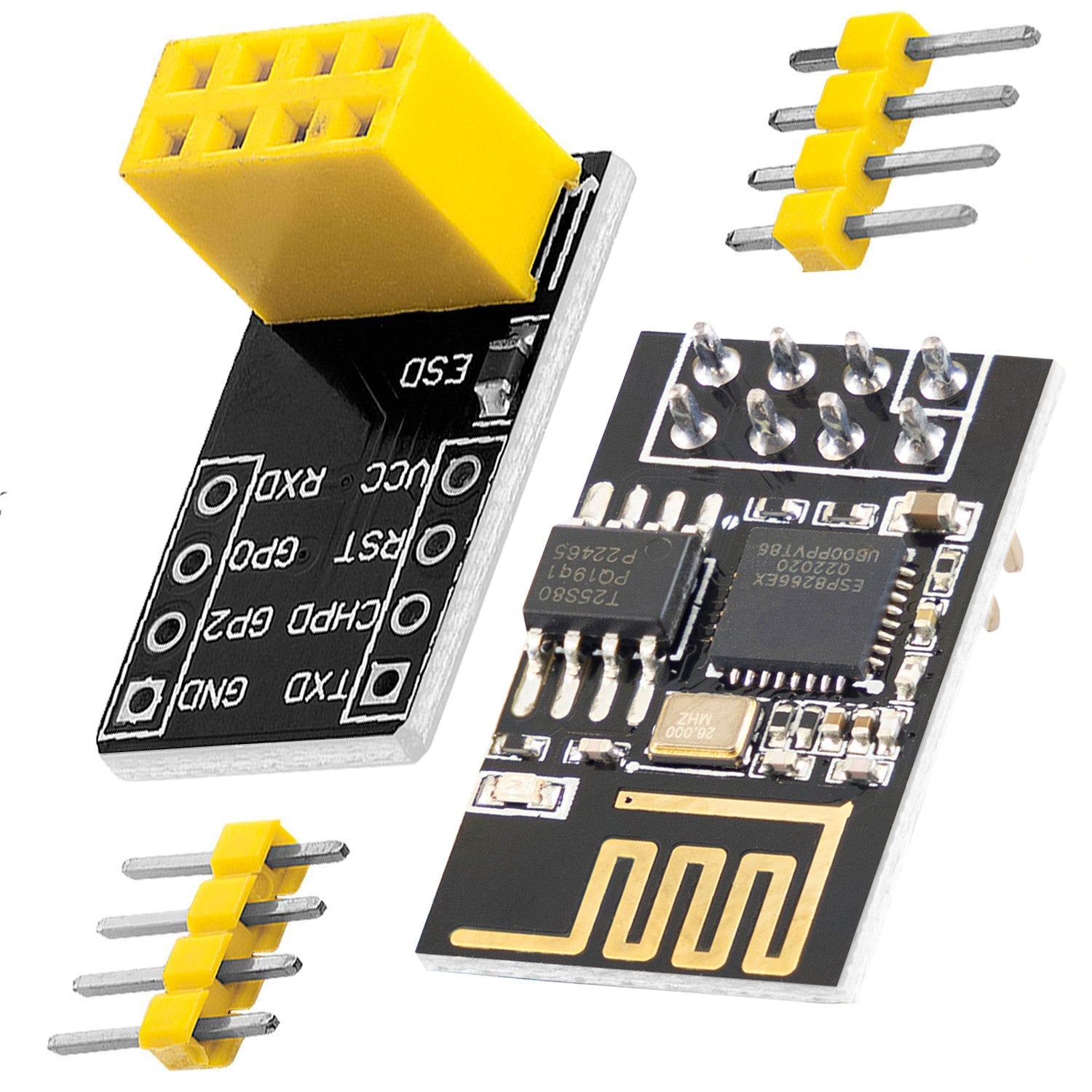 ESP8266 01S esp-01S Wlan WiFi Modul mit Breadboardadapter - AZ-Delivery