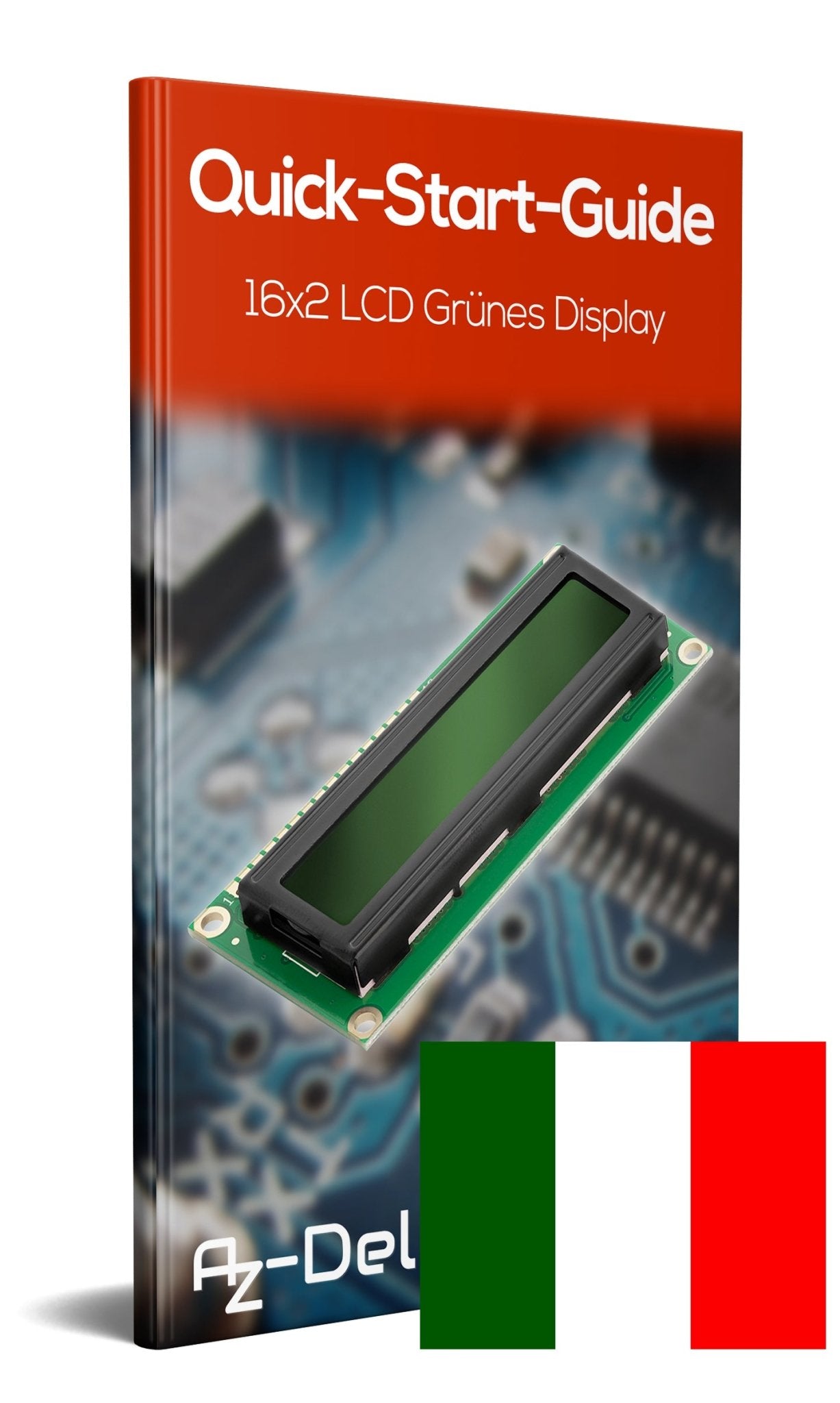 HD44780 1602 LCD Modul Display 2x16 Zeichen (mit grünem Hintergrund) - AZ-Delivery