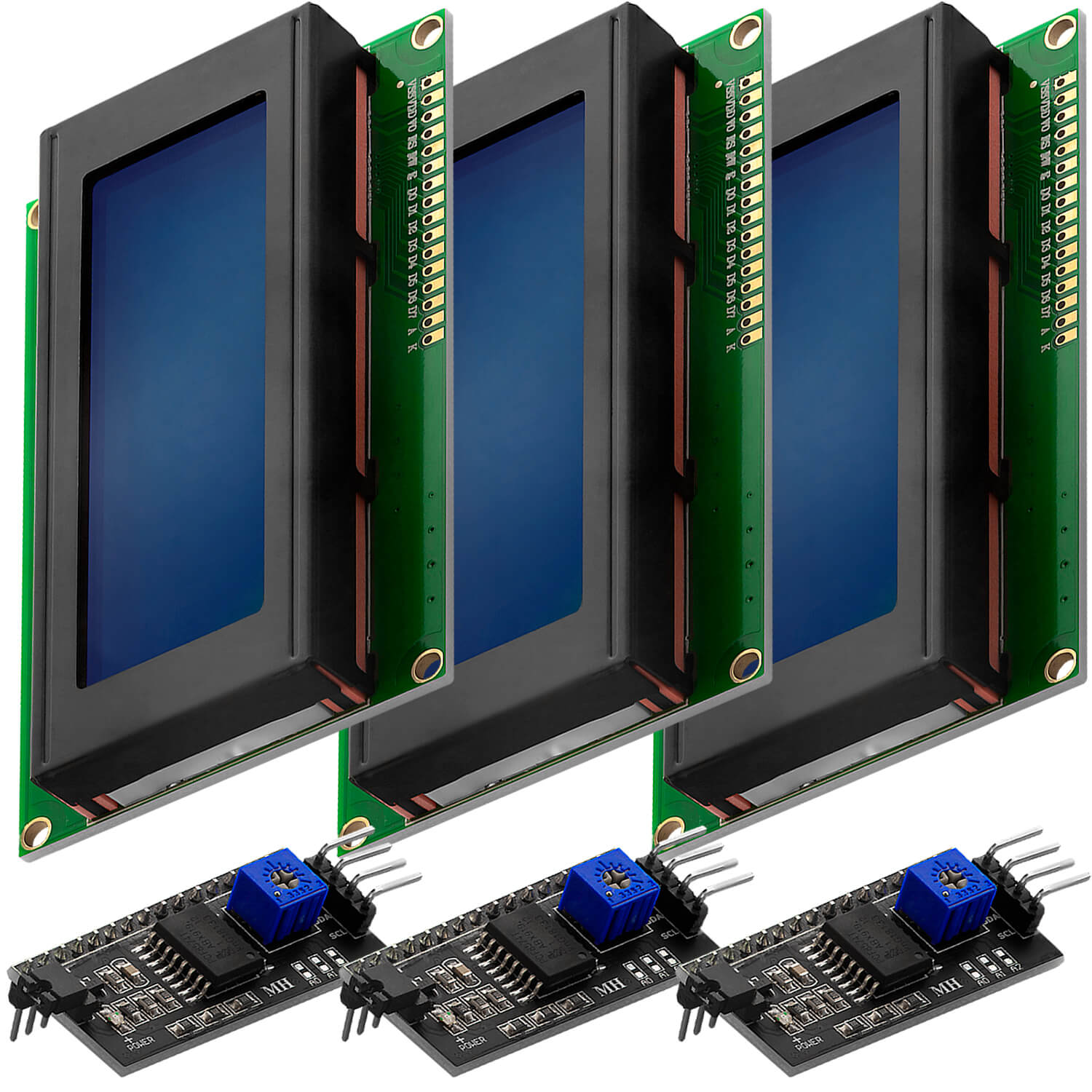 HD44780 2004 LCD Display Bundle 4x20 Zeichen mit I2C Schnittstelle - AZ-Delivery