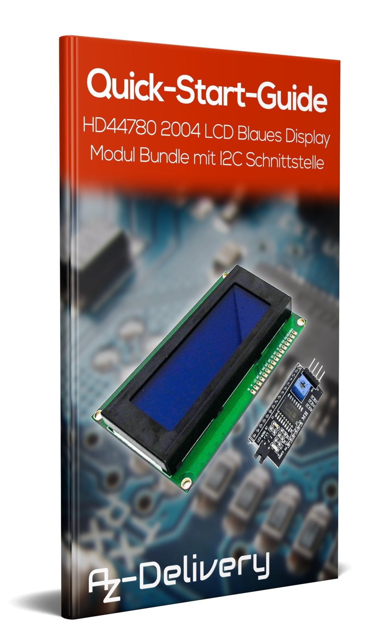 HD44780 2004 LCD Display Bundle 4x20 Zeichen mit I2C Schnittstelle Blau - AZ-Delivery