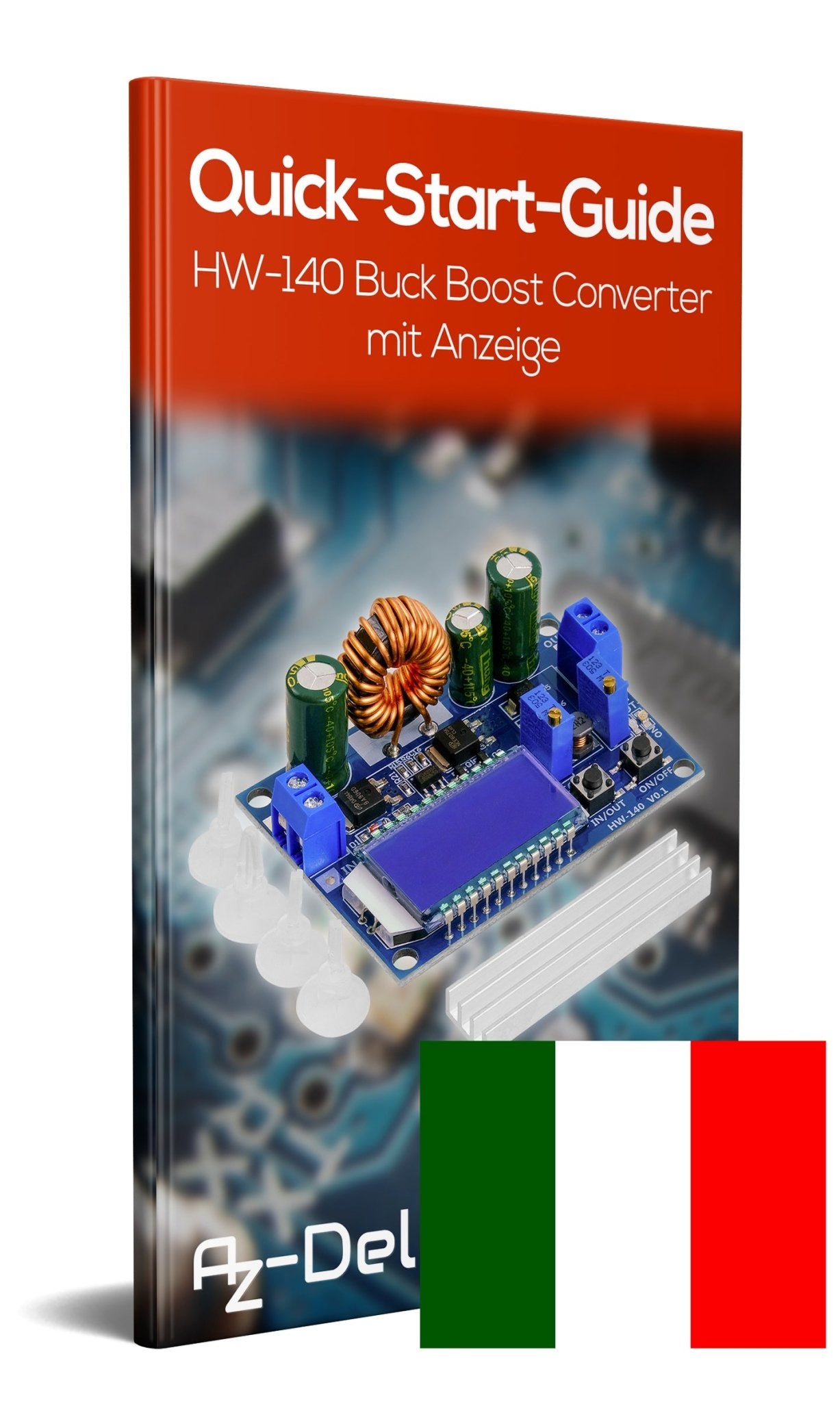 HW-140 DC-DC Buck Boost Converter Step Up/Down, LCD-Anzeige, 3A 5,5V-30V zu 0,5V-30V - AZ-Delivery
