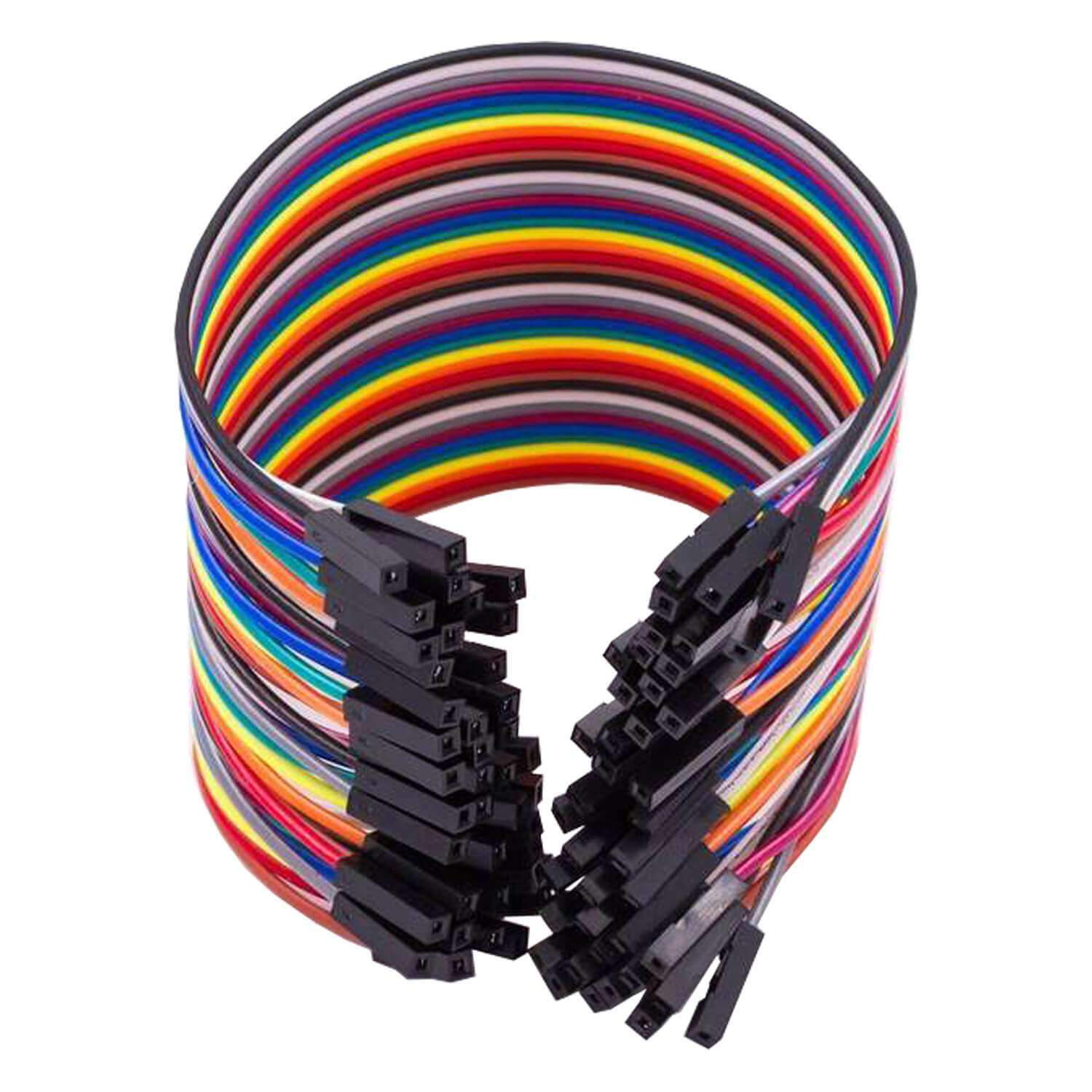 Jumper Wire Kabel 40 STK. je 20 cm F2F Female to Female kompatibel mit Arduino und Raspberry Pi Breadboard - AZ-Delivery