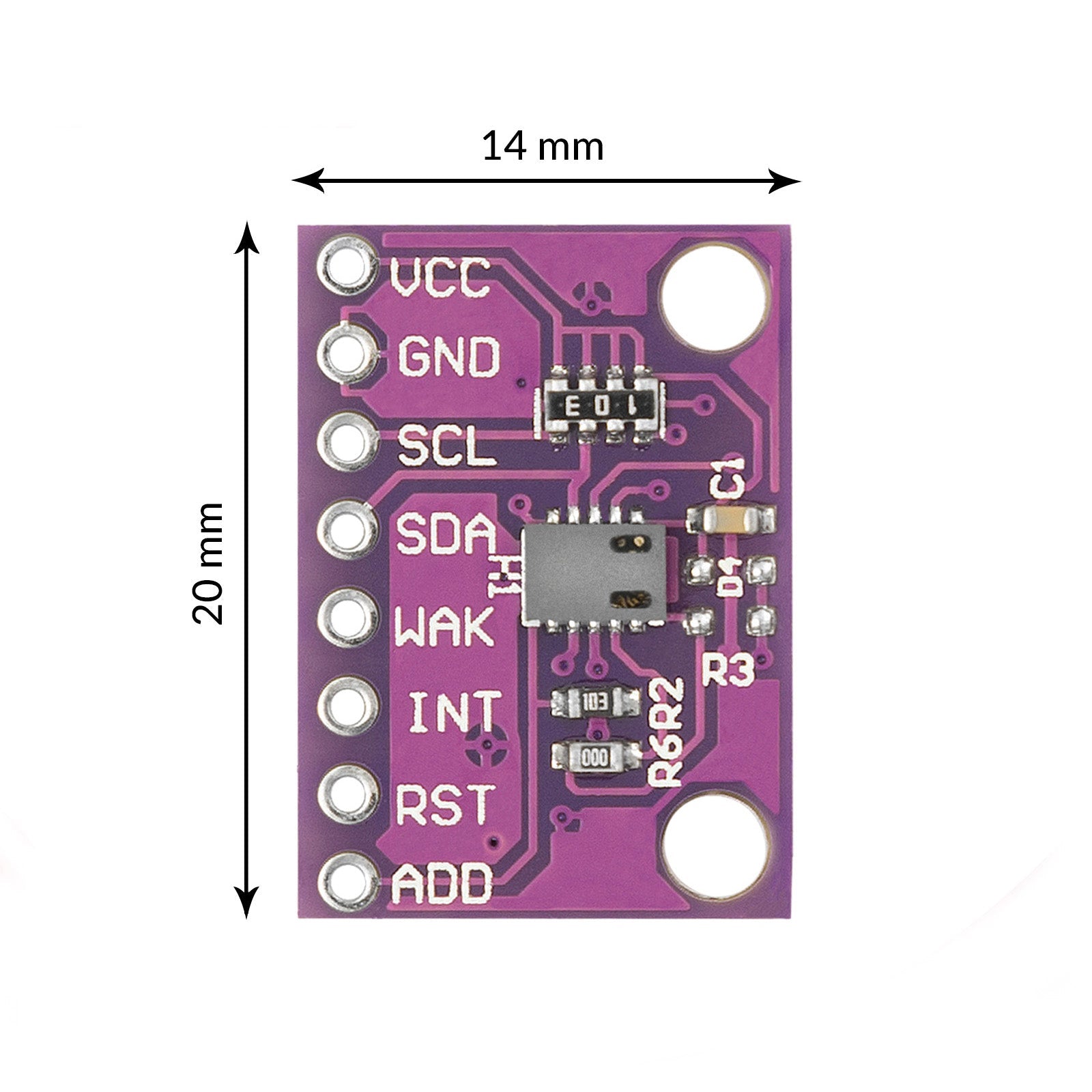 Kohlendioxid-Gassensor Metalloxid CCS811 Sensor mit hochempfindlichem On-Board-Detektionssensormodul für die Luftqualität - AZ-Delivery