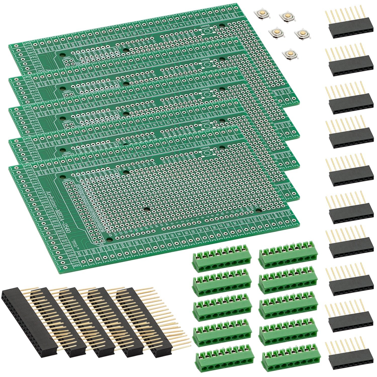 Komplettes PCB Shield Board Kit für PCB Prototyping kompatibel mit Mega 2560 R3 - AZ-Delivery