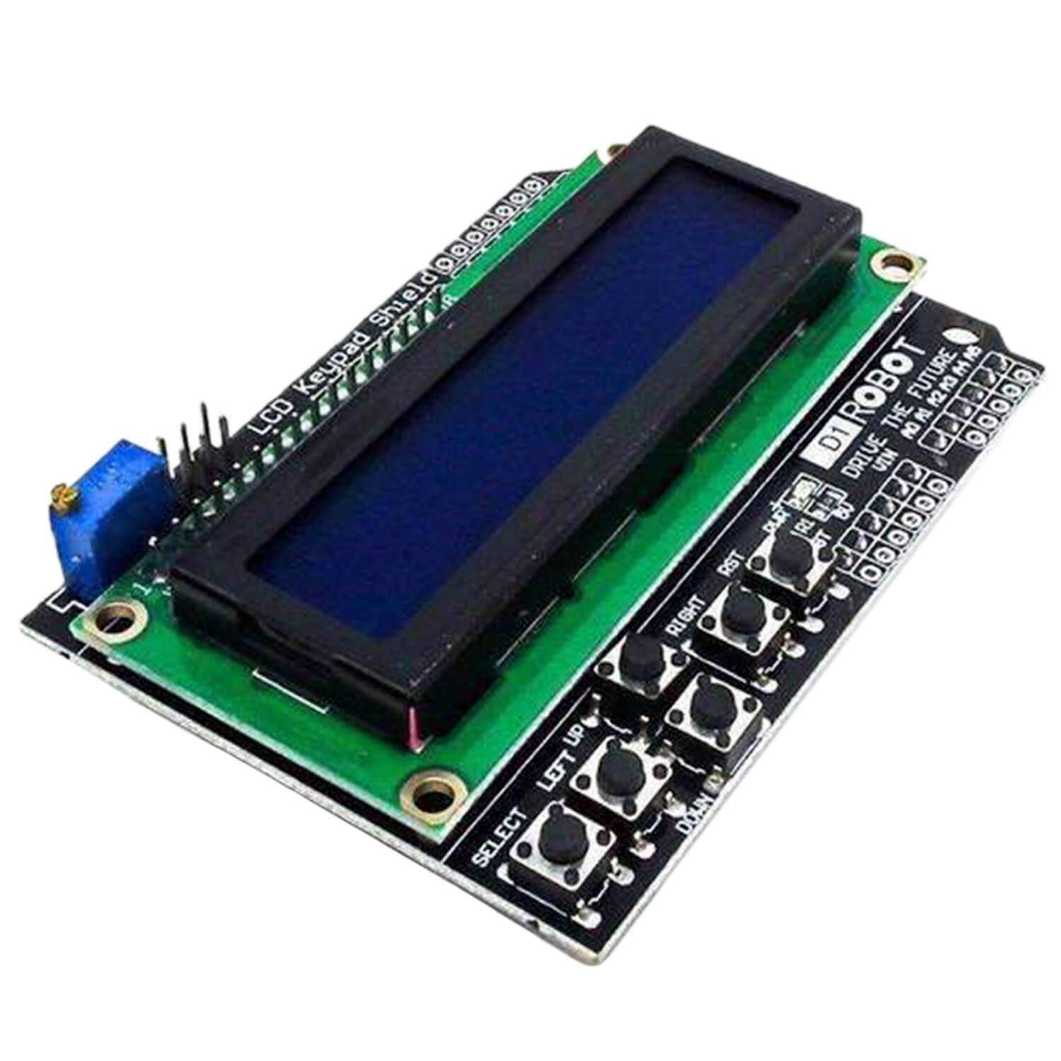 LCD1602 Display Keypad Shield HD44780 1602 Modul mit 2x16 Zeichen - AZ-Delivery