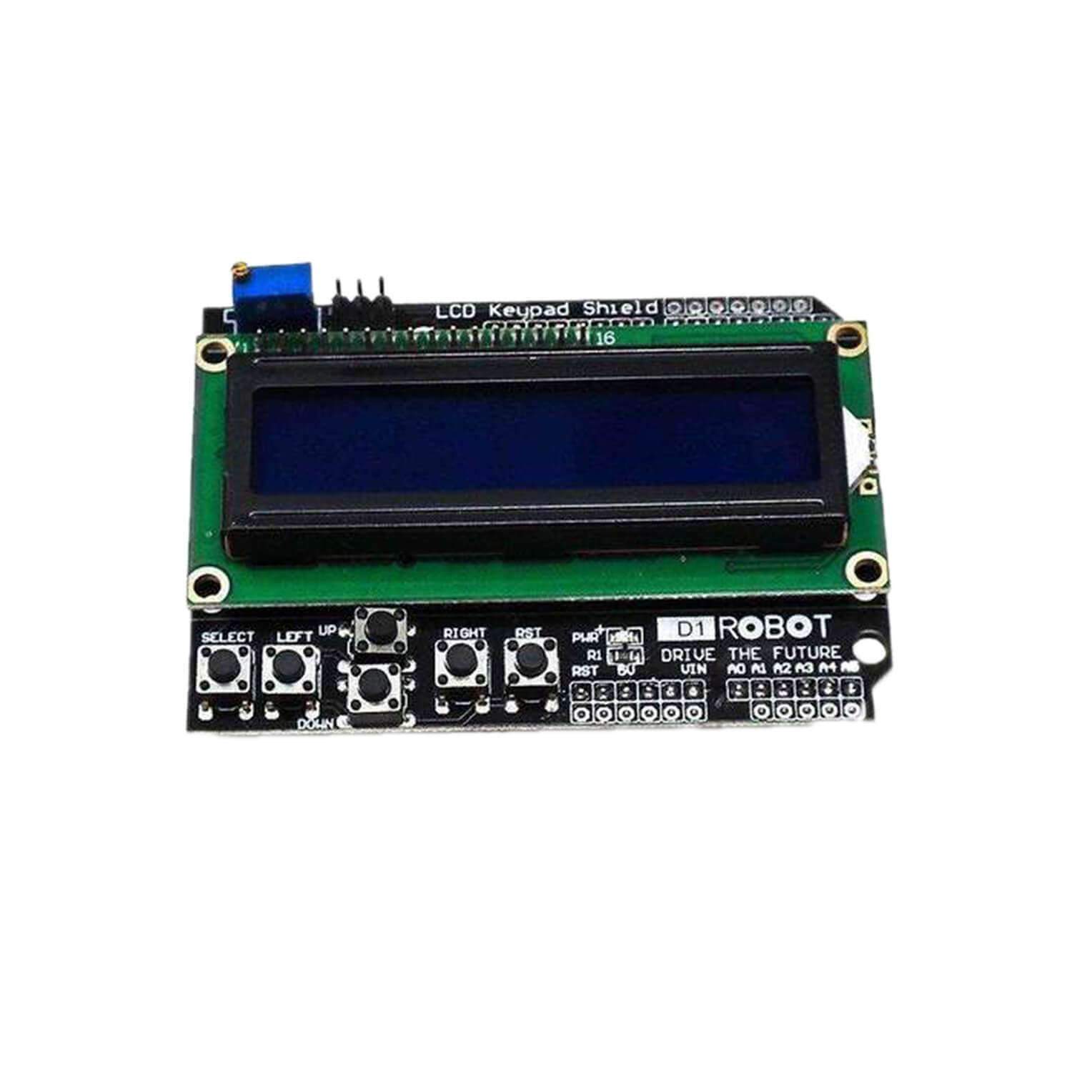 LCD1602 Display Keypad Shield HD44780 1602 Modul mit 2x16 Zeichen - AZ-Delivery