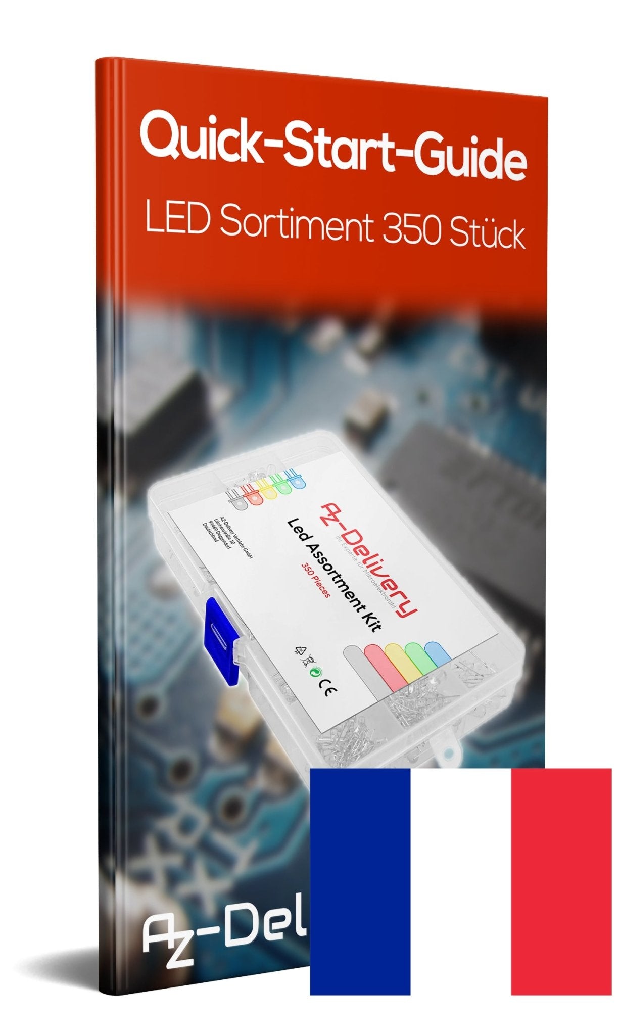LED Leuchtdioden Sortiment, 350 Stück, 5 Farben - AZ-Delivery