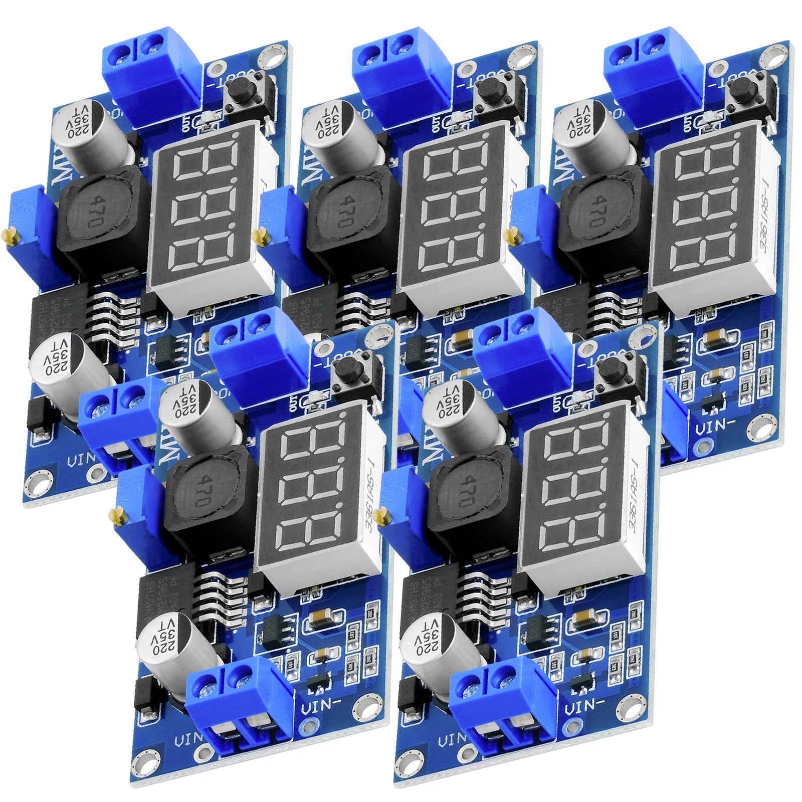 LM2596S Step-down DC-DC Buck Converter mit 3-stelliger Digitalanzeige - AZ-Delivery
