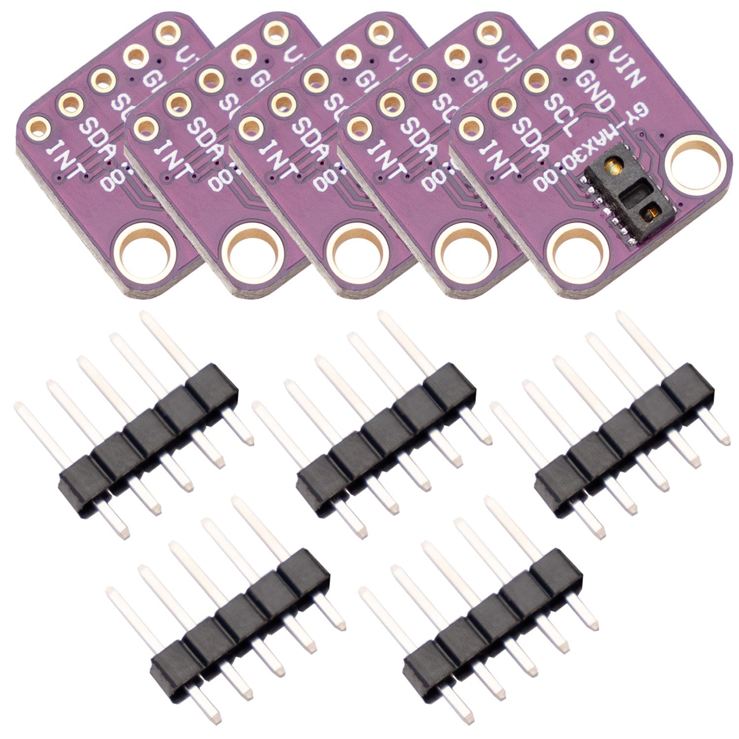 MAX30100 Breakout Board - Integrierte Pulsoximetrie und Herzfrequenzsensor-Lösung, kompatibel mit Arduino und Raspberry Pi - AZ-Delivery