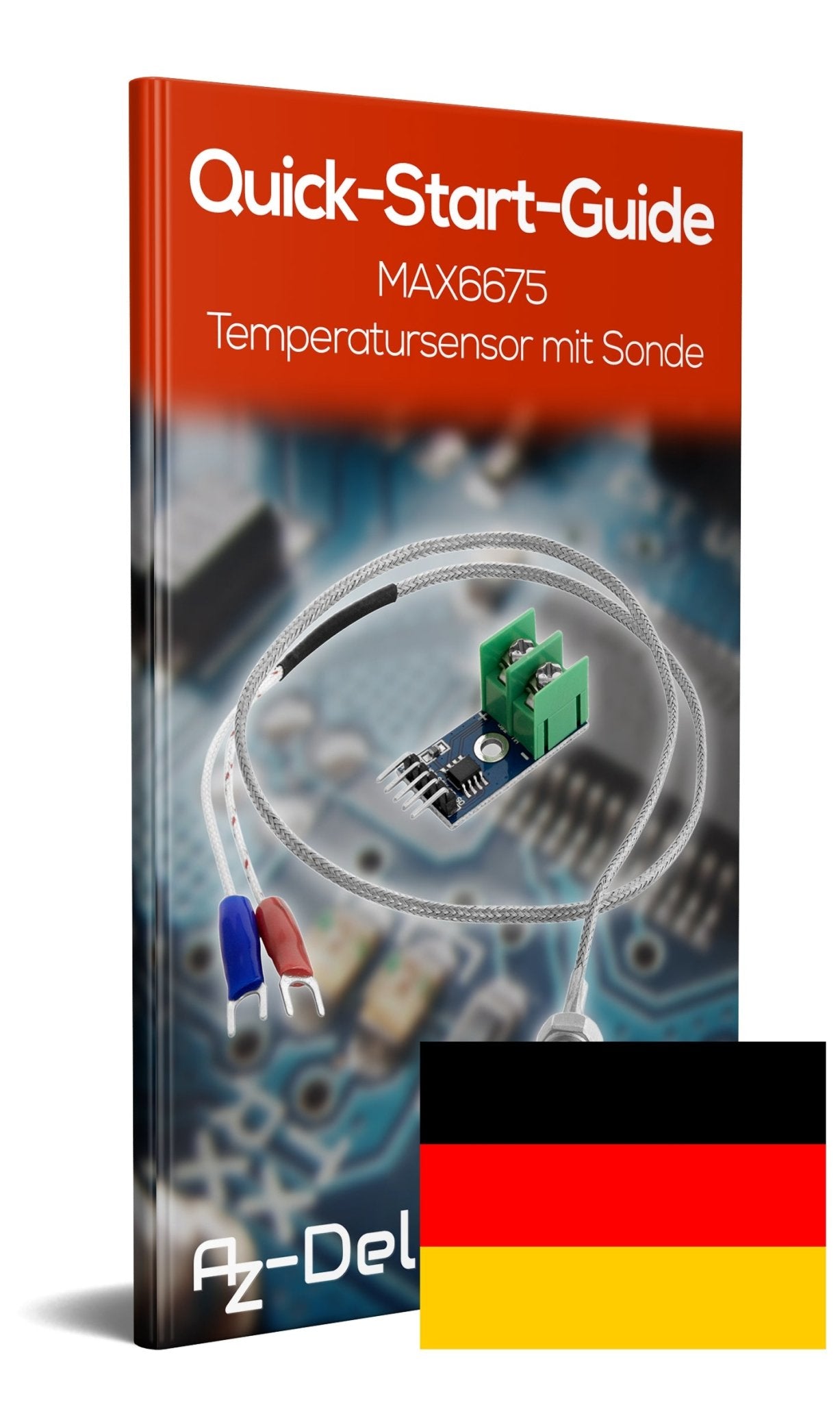 MAX6675 Temperatur Sensor mit Sonde K-Typ und Jumper Wire für Raspberry Pi - AZ-Delivery
