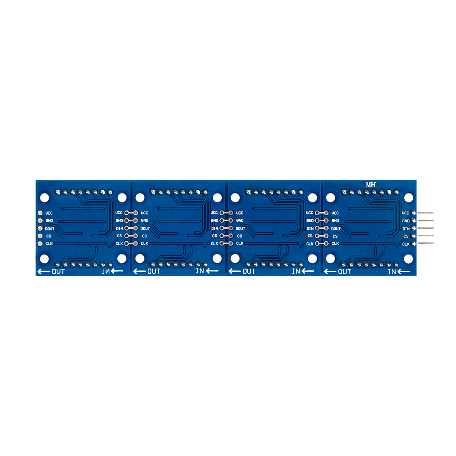 MAX7219 8x32 4 in 1 Dot Matrix LED Anzeigemodul kompatibel mit Arduino und Raspberry Pi - AZ-Delivery