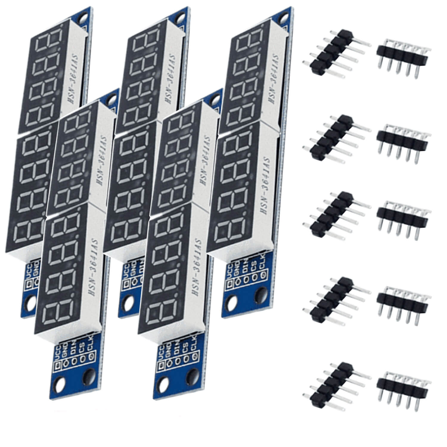 MAX7219 Led Modul 8 Bit 7-Segmentanzeige LED Display für Raspberry Pi - AZ-Delivery