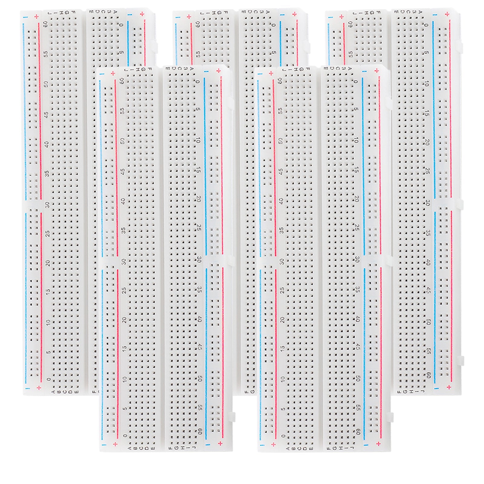 MB-102 Breadboard Steckbrett mit 830 Kontakten kompatibel mit Arduino und Raspberry Pi - AZ-Delivery