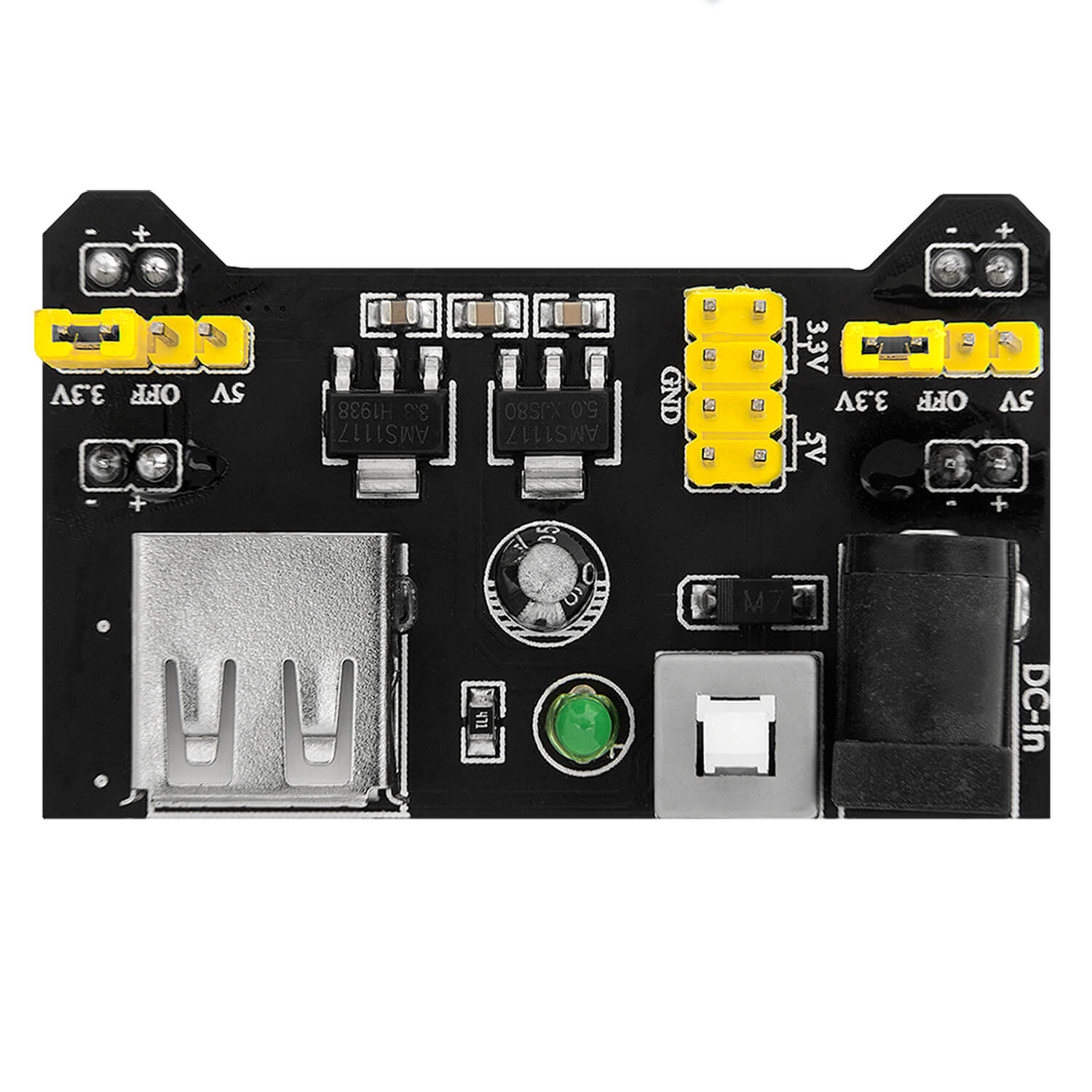 MB102 Breadboard Netzteil Adapter Power Supply Modul 3.3V/5V - AZ-Delivery