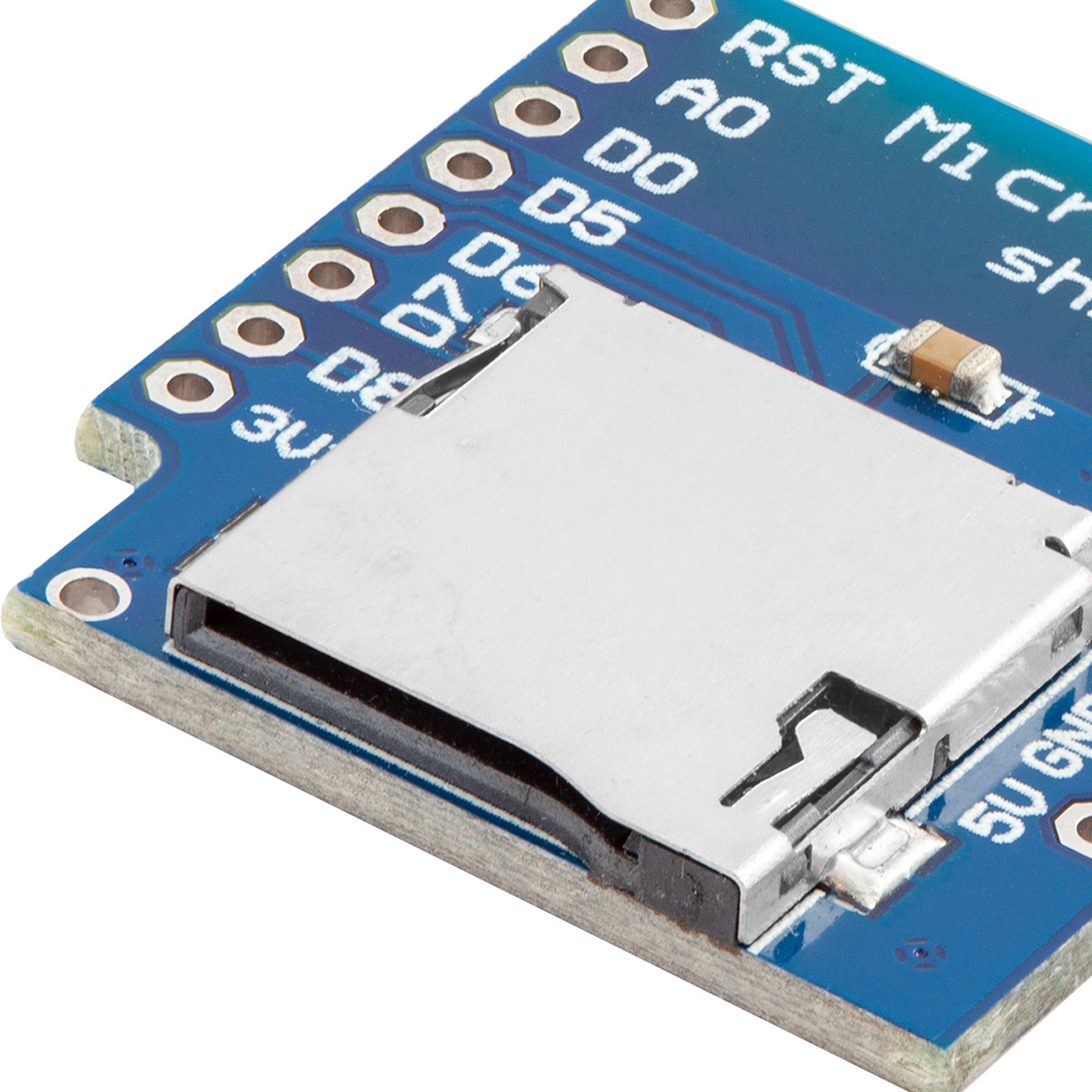 Micro SD Karten D1 Mini Shield Adapter - 8 Pin 3.3V SD Card Lesermodul mit SPI Interface, Kompatibel mit Arduino - AZ-Delivery