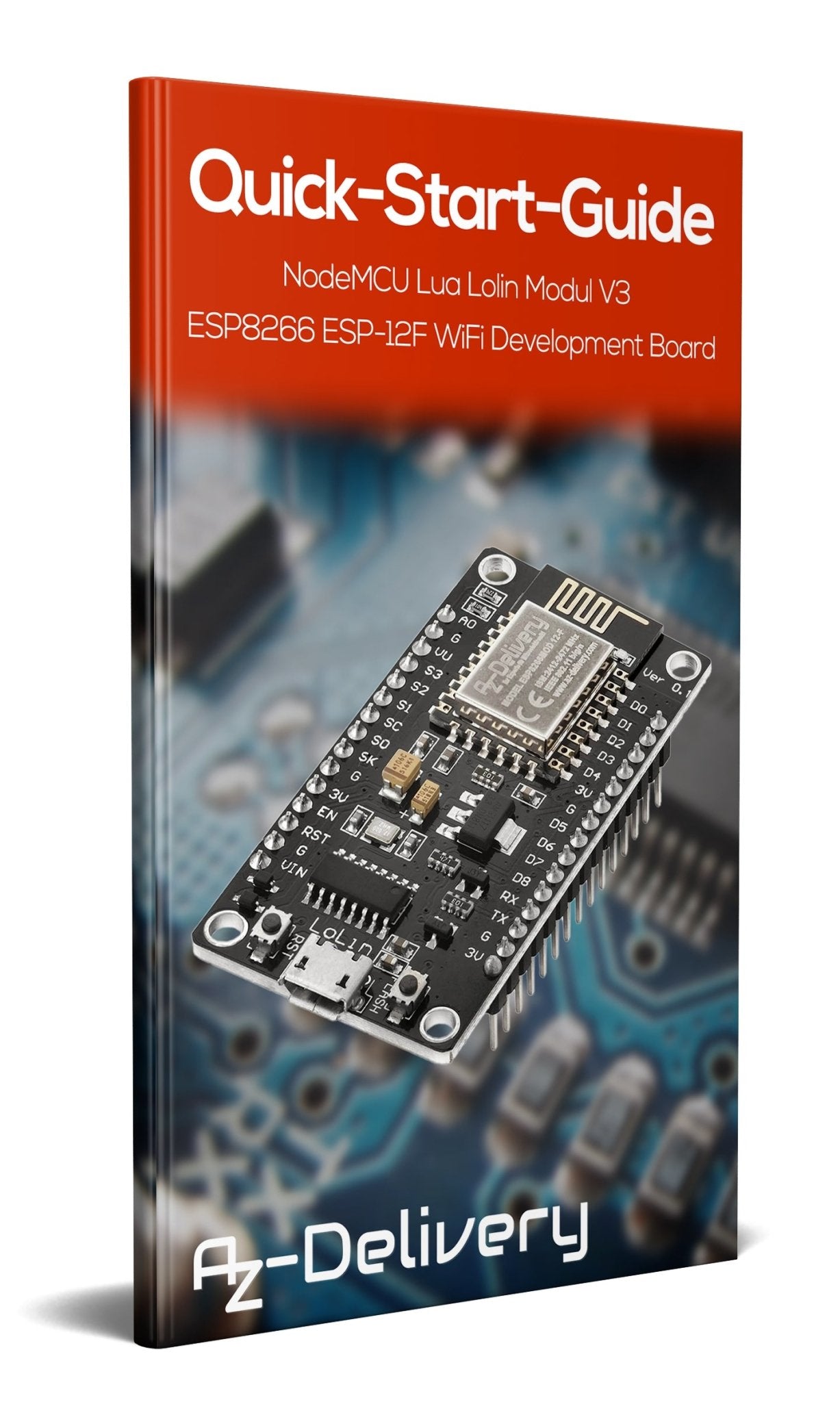 NodeMCU Lua Lolin V3 Module ESP8266 ESP-12F WIFI Wifi Development Board mit CH340 - AZ-Delivery