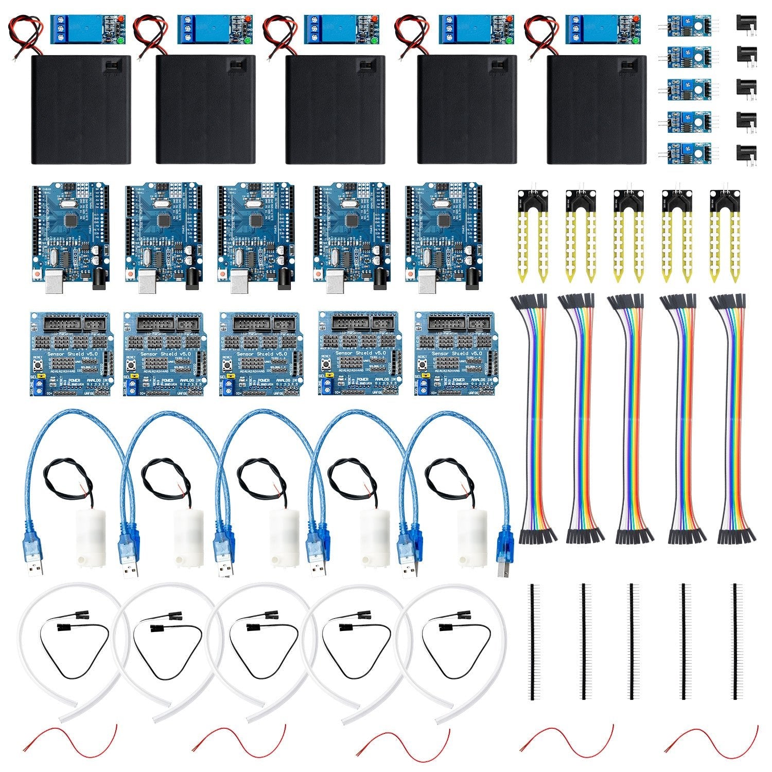 Pflanzen-Bewässerung-Set mit Bodenfeuchteerkennung Sensor - Automatisches Bewässerungsmodul DIY-Kit automatische Wasserpumpe - AZ-Delivery