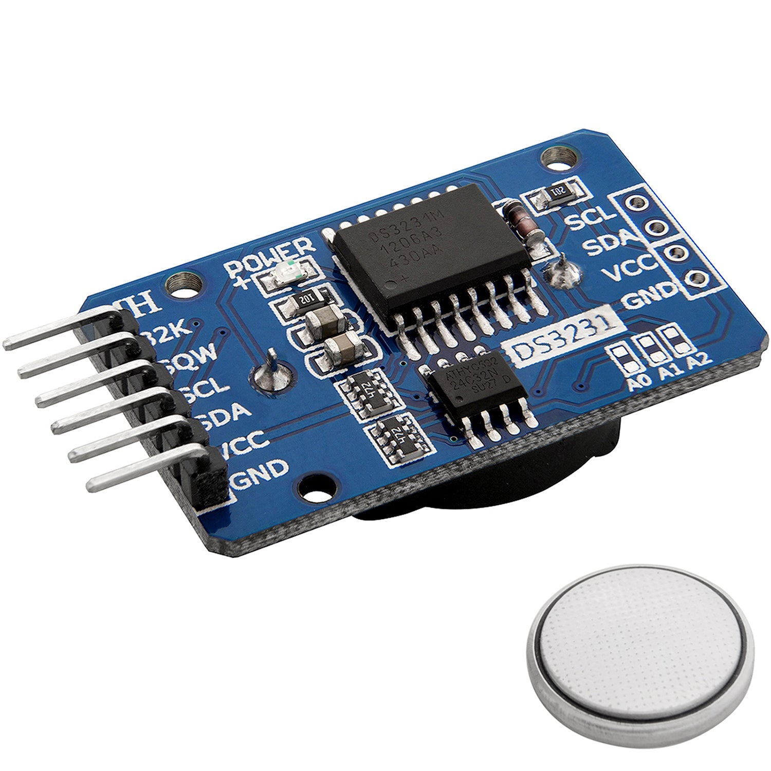 Real Time Clock RTC DS3231 I2C Echtzeituhr kompatibel mit Arduino und Raspberry Pi - AZ-Delivery