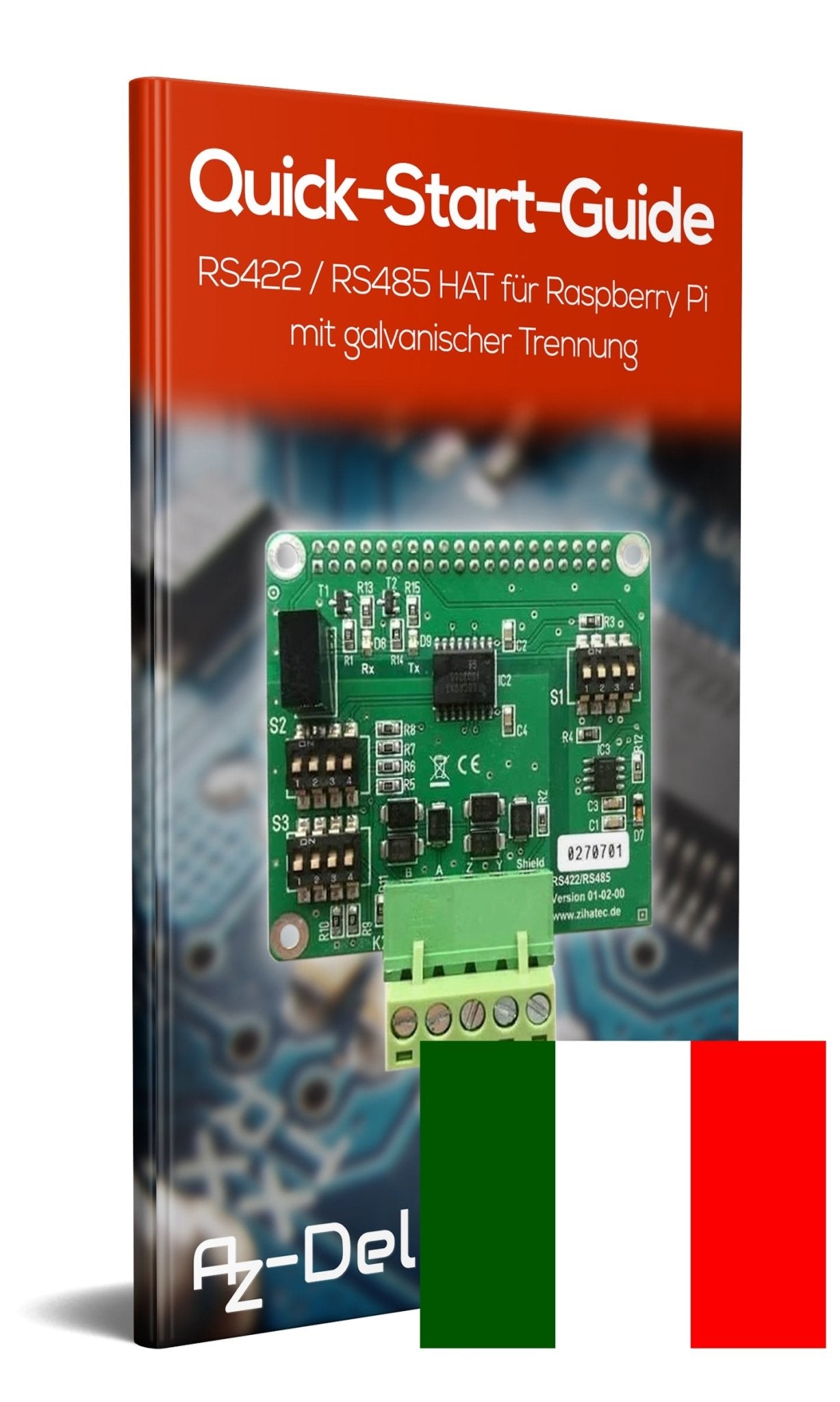 RS422 / RS485 HAT für Raspberry Pi mit galvanischer Trennung - AZ-Delivery