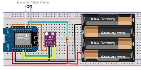 Sensoren durch Verwendung von ESP-NOW über sehr lange Zeit mit Batterie versorgen - AZ-Delivery