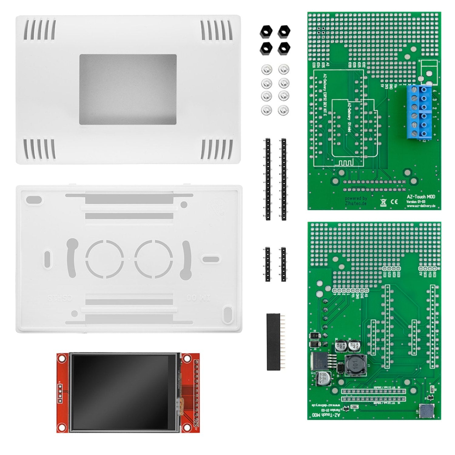 Smarthome Bundle mit 2,4" AZ-Touch, 3x AZ-Envy und Smarthome Buch - AZ-Delivery