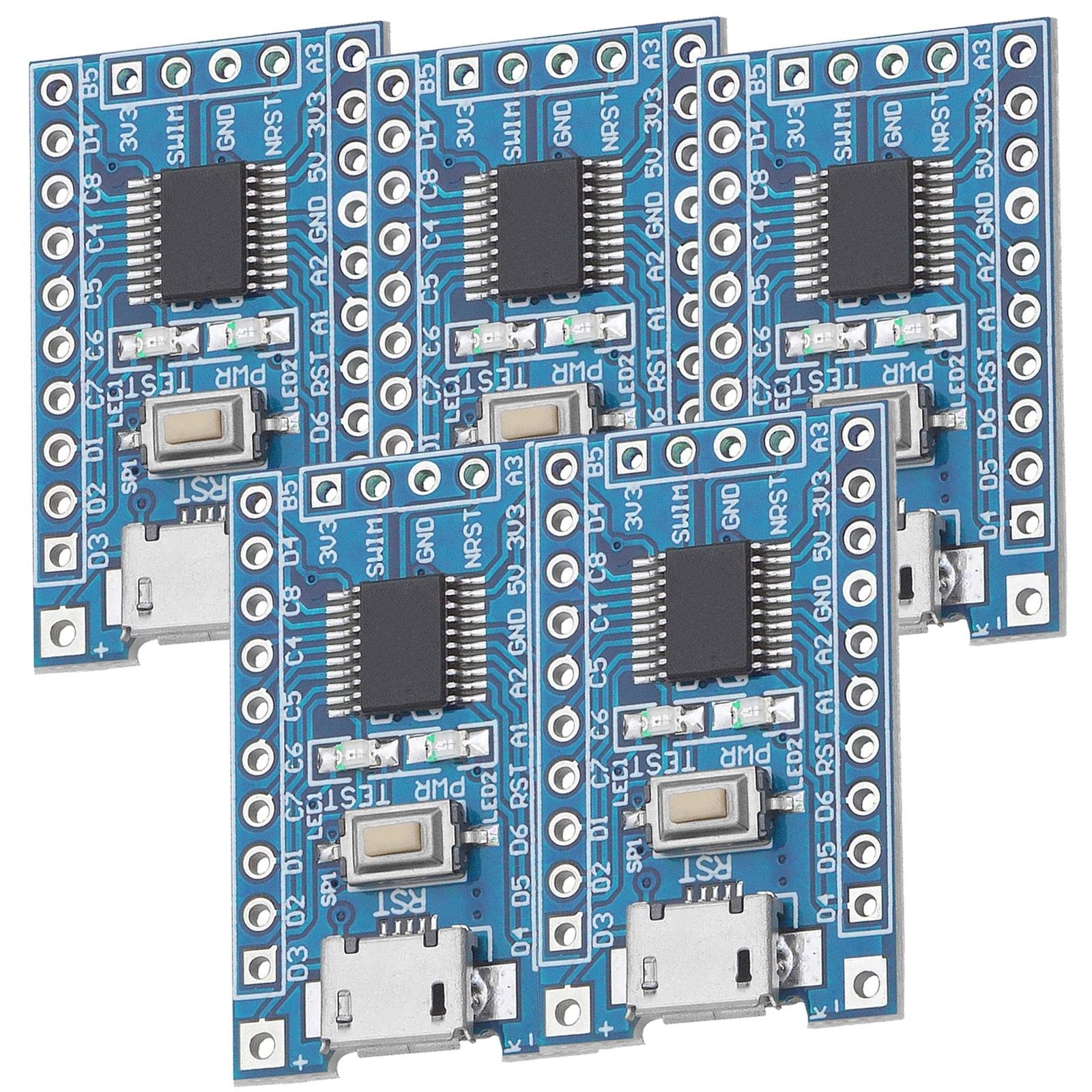 STM8S103F3P6 8-Bit Minimum System Mikrocontroller Development Board Modul für STM8S Programmierung mit UART, I2C, SPI, und einem 5-Kanal 10-Bit ADC - AZ-Delivery