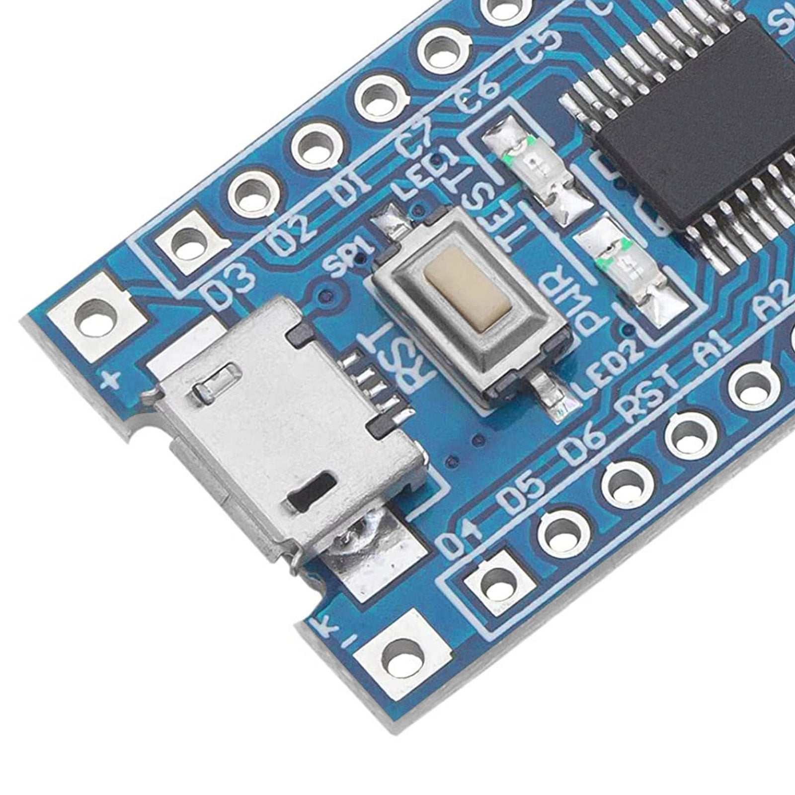 STM8S103F3P6 8-Bit Minimum System Mikrocontroller Development Board Modul für STM8S Programmierung mit UART, I2C, SPI, und einem 5-Kanal 10-Bit ADC - AZ-Delivery